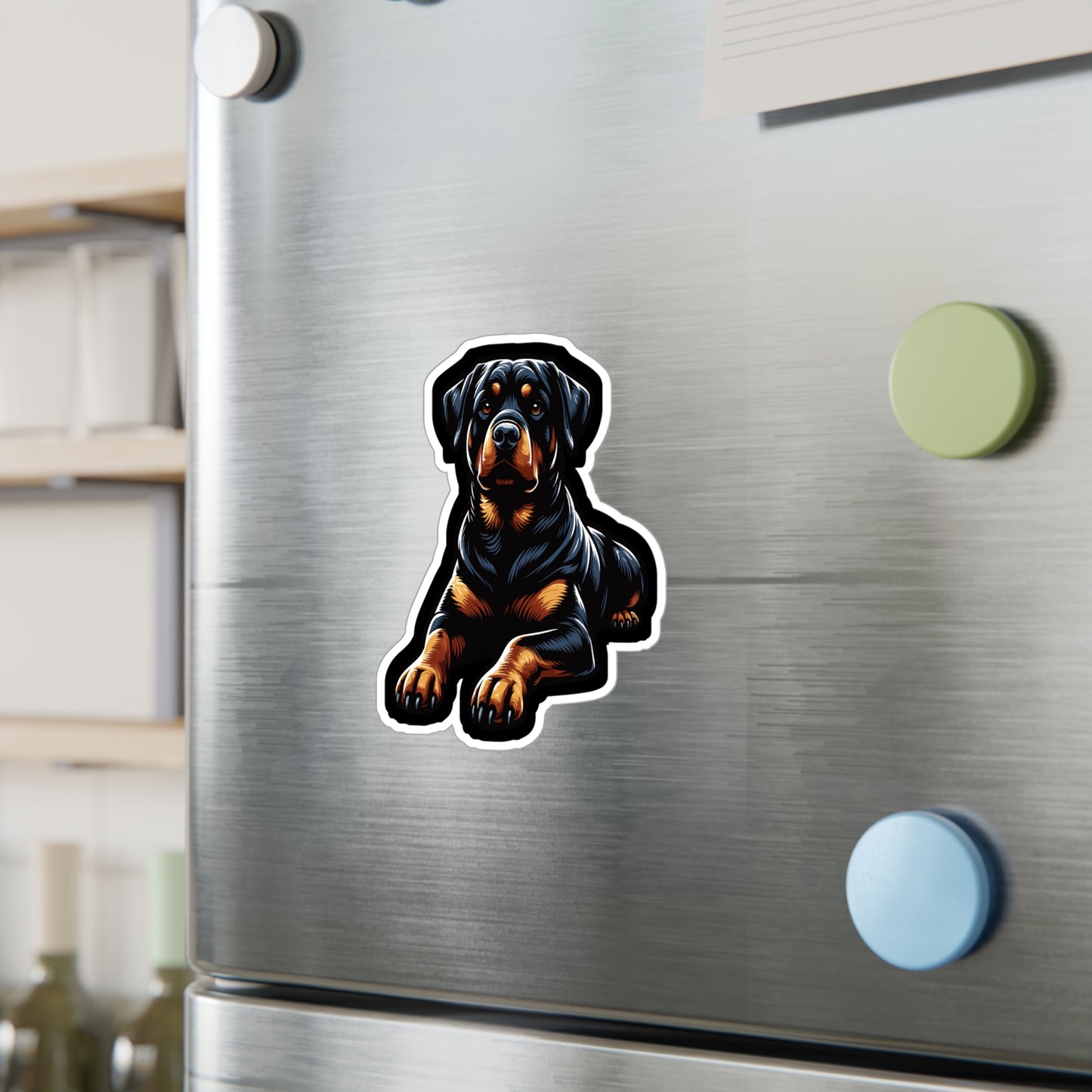 Rottweiler - Rottweiler Sticker for Car Window Laptop Sticker. Water Bottle Sticker, Vinyl Guard Decal, Powerful Sticker - Rottweiler Gift