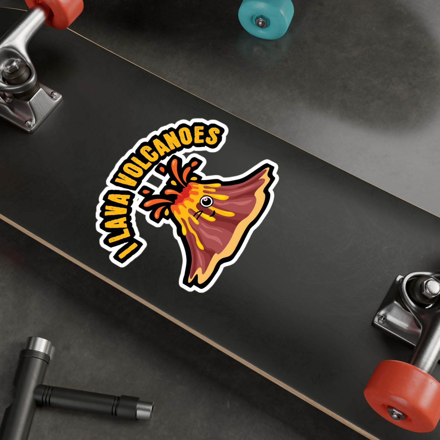 I Lava Volcanoes - Geology Sticker for Car Window Laptop Sticker. Water Bottle Sticker, Vinyl Geologist Decal, Rocks Sticker - Geology Gift