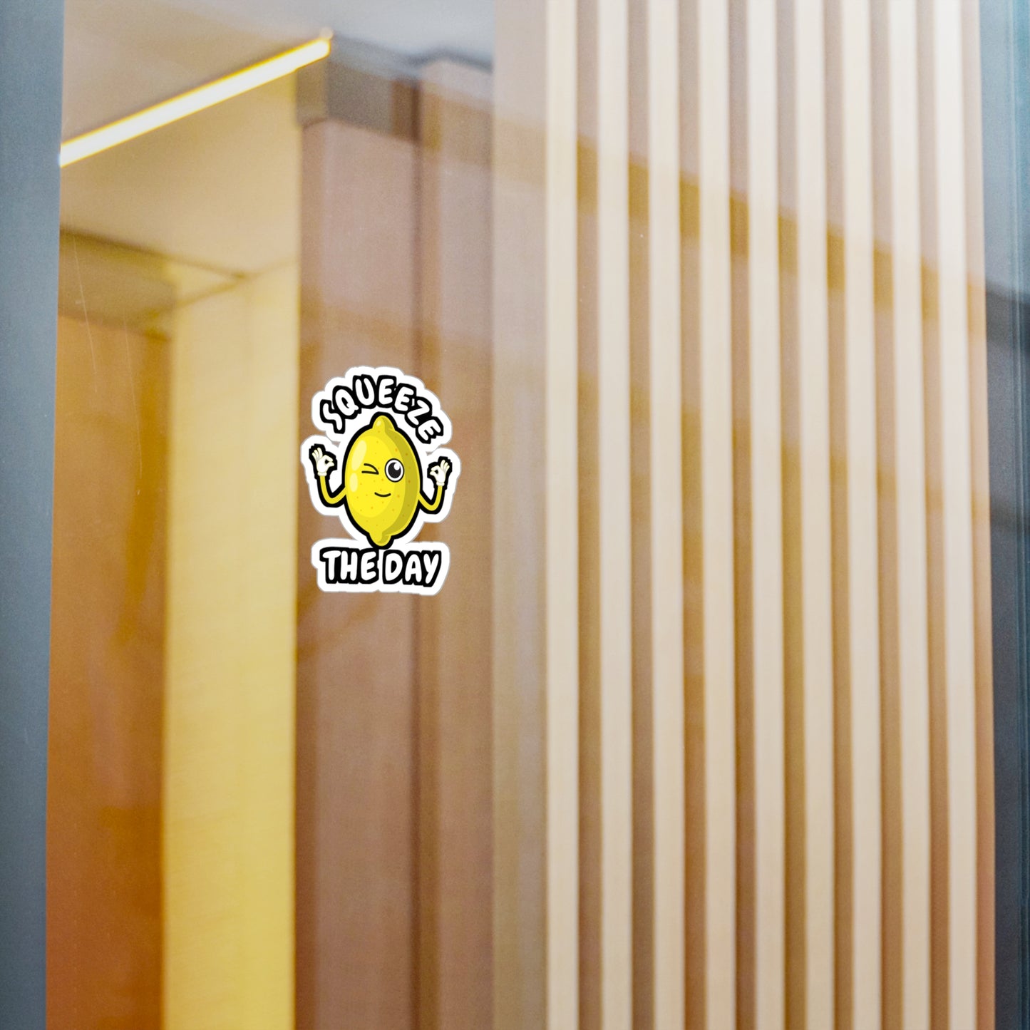 Squeeze The Day | Lemonade Sticker | Lemon Decals | Squeazy Laptop Sticker | Lemonade Gift | Lemon Gift