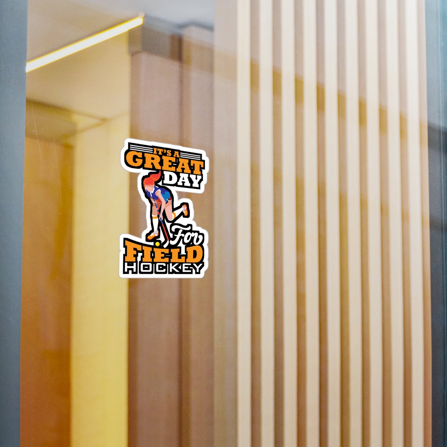 Great Day Field Hockey - Field hockey Sticker for Laptop Sticker. Water Bottle Sticker, Vinyl Hockey Decal - Field hockey Gift