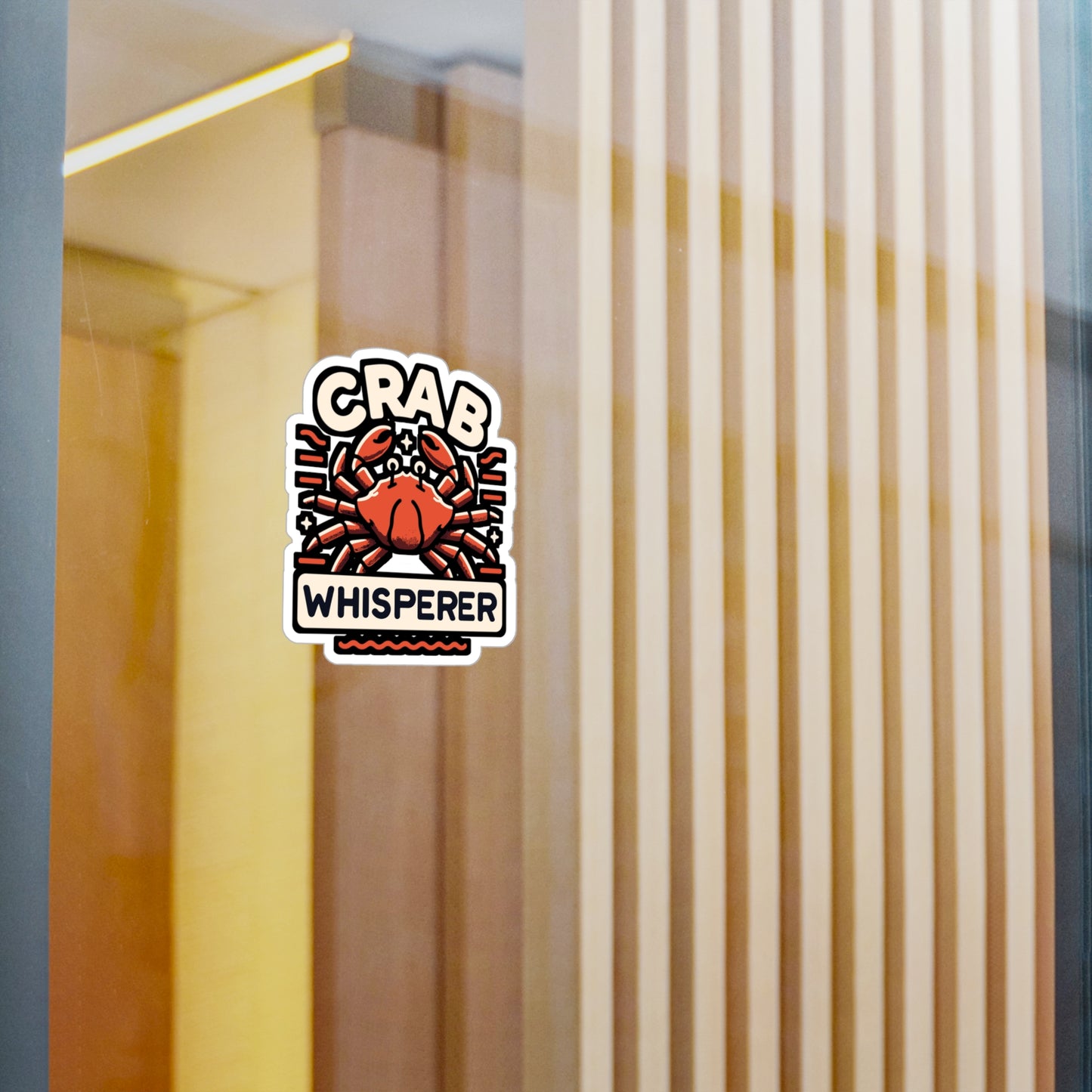 Crab Whisperer - Crab Sticker for Laptop Sticker. Water Bottle Sticker, Vinyl Crabbing Decal - Crab Gift