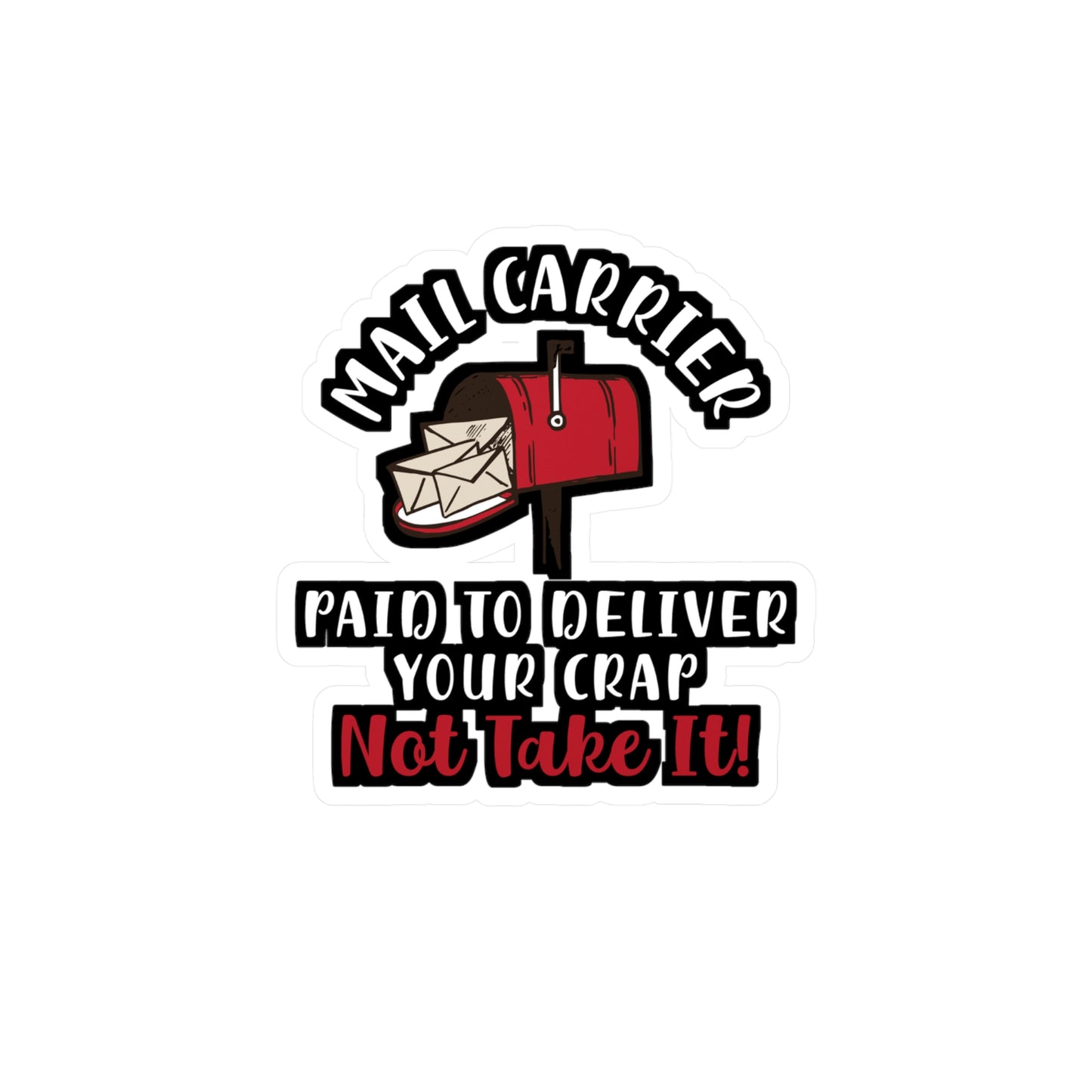 Mail Carrier | Postal worker Sticker | Funny postal worker Decals | Postman Laptop Sticker | Postal worker Gift | Funny postal worker Gift