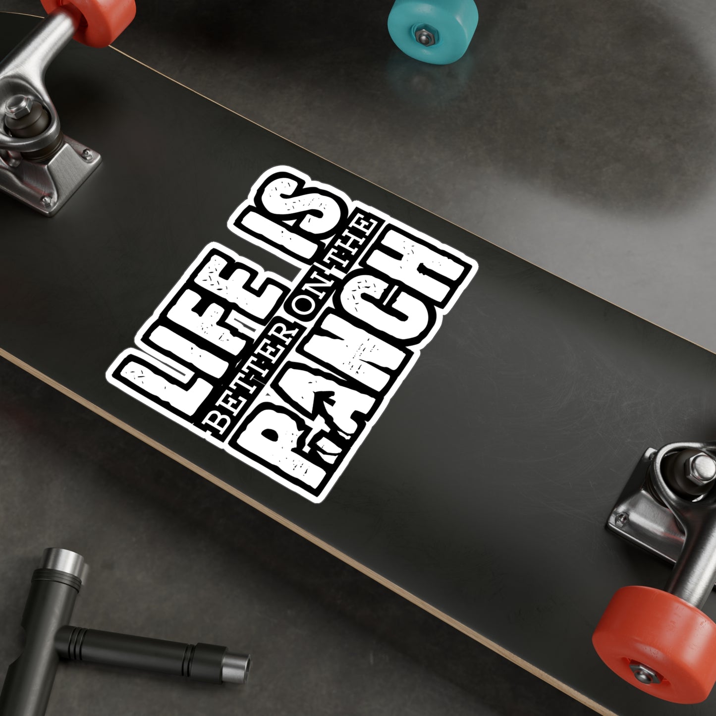 Life Is Better On The Ranch | Farmer Sticker | Tractor Decals | Livestock Laptop Sticker | Farmer Gift | Tractor Gift