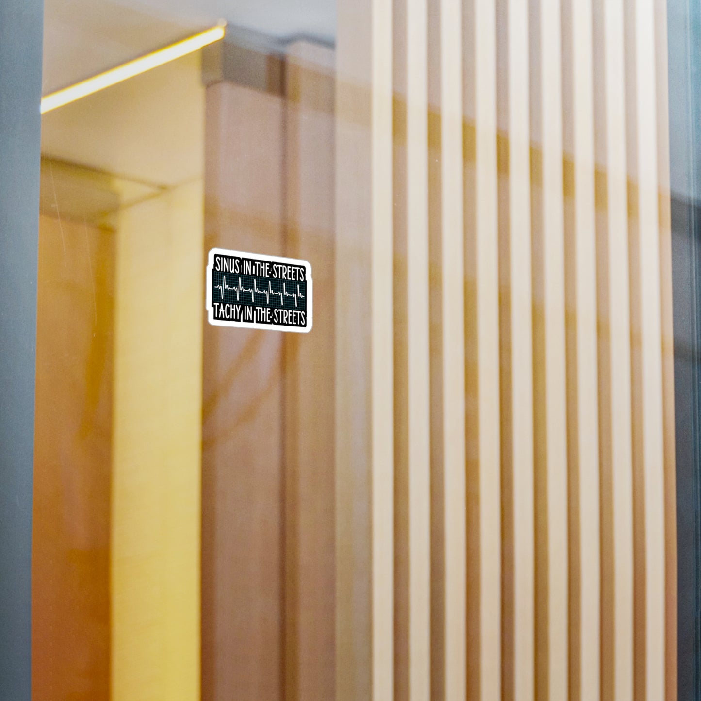 Sinus in the Streets Tachy In The Sheets - Nurse Sticker for Laptop Sticker. Water Bottle Sticker, Vinyl Sinus Decal - Nurse Gift