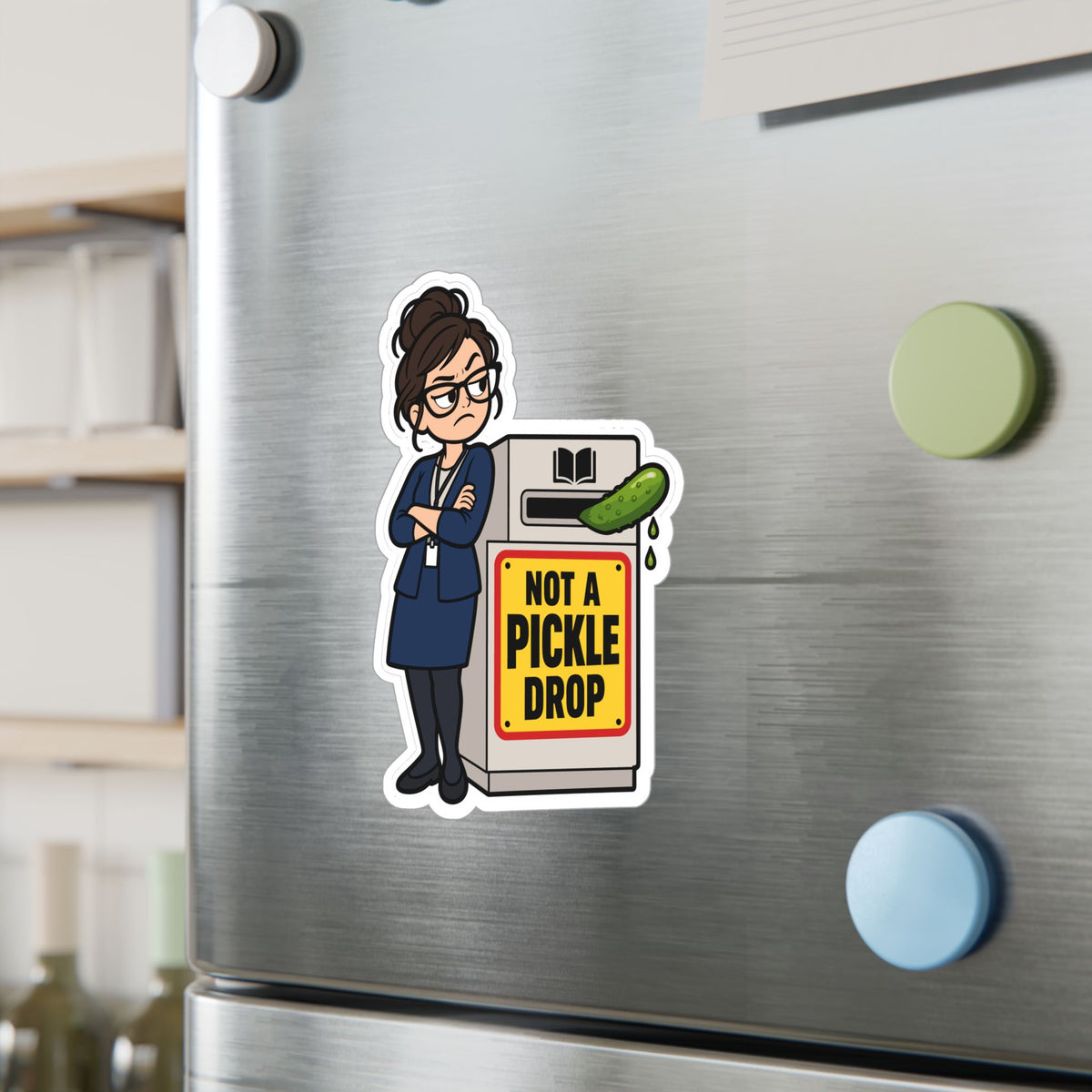 Librarian Sticker - Not a Pickle Drop, Fabulous and Magical Unicorn Decals for Laptop or Water Bottle