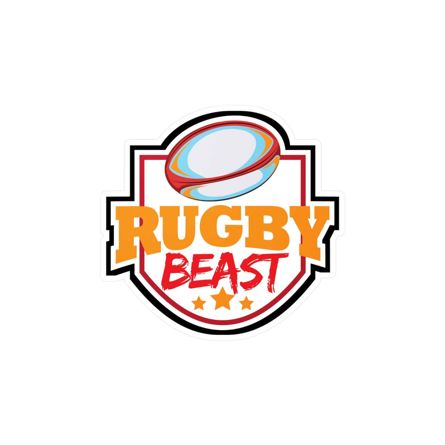 Rugby Player - Rugby player Sticker for Laptop Sticker. Water Bottle Sticker, Vinyl Quote Decal - Rugby player Gift