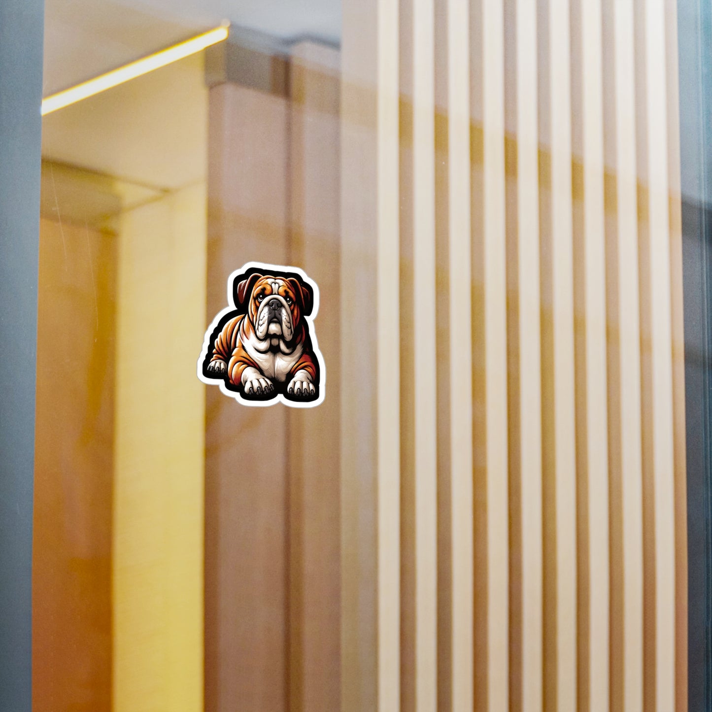 Bulldog Dog - Bulldog Sticker for Car Window Laptop Sticker. Water Bottle Sticker, Vinyl Dog Decal, Loyal Sticker - Bulldog Gift