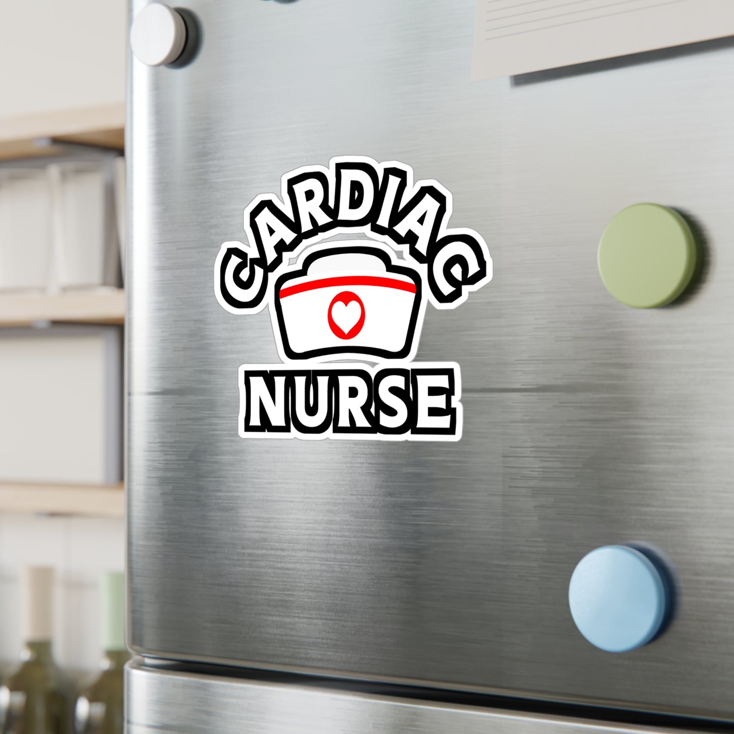 Cardiac Nurse - Cardiac Sticker for Car Window Laptop Sticker. Water Bottle Sticker, Vinyl Nurse Decal, Heart Sticker - Cardiac Gift