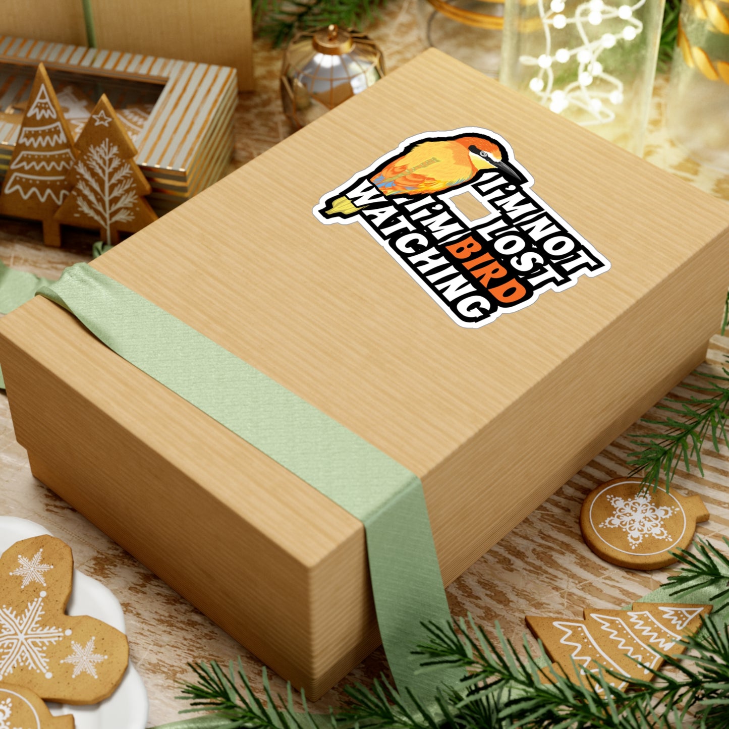 I'm Bird Watching | Birdwatcher Sticker | Binocular Decals | Bird nerd Laptop Sticker | Birdwatcher Gift | Binocular Gift