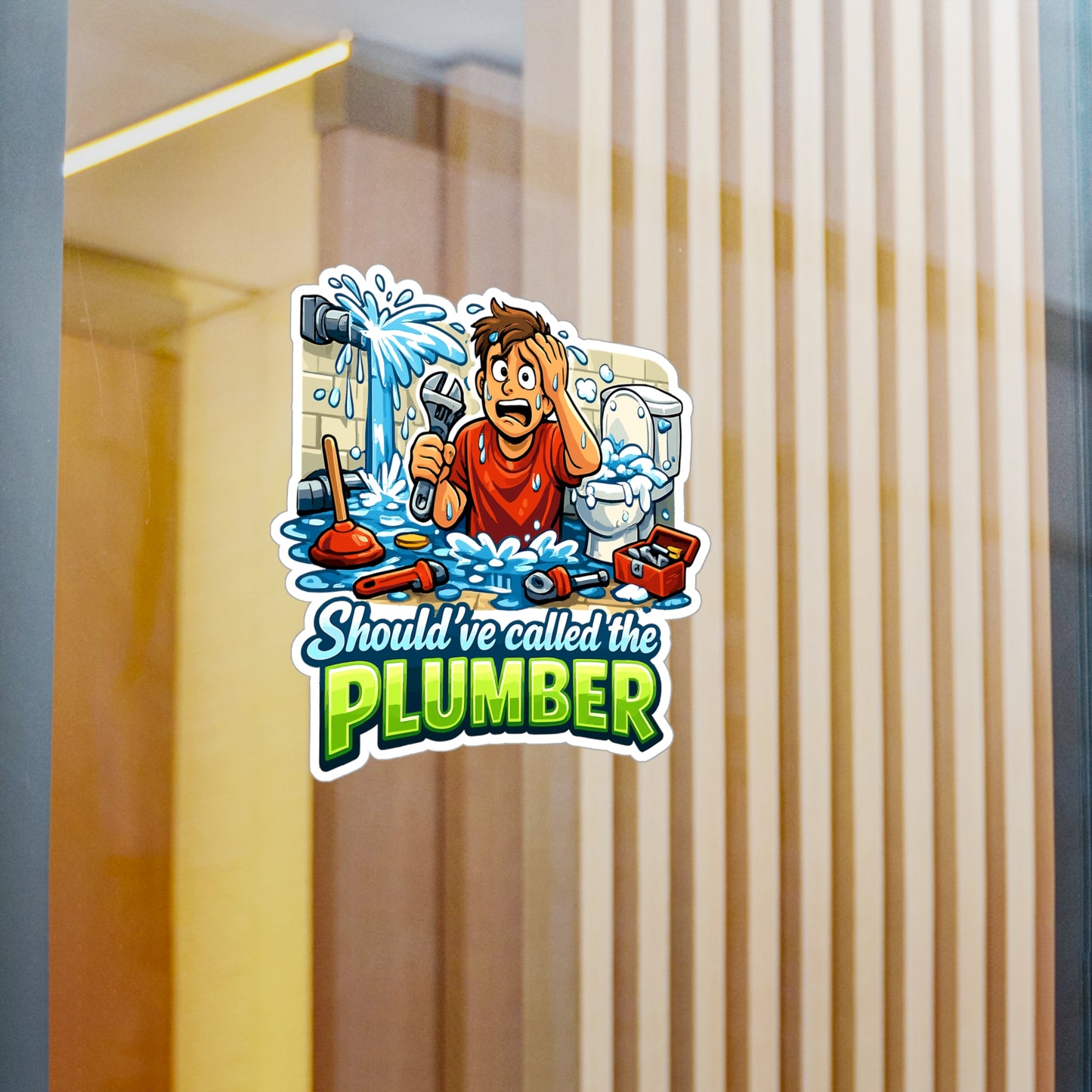 Plumber Sticker "Should’ve called the plumber" Funny Plumbing Vinyl Waterproof decals for Laptop, Water Bottle Pipefitter Steamfitter