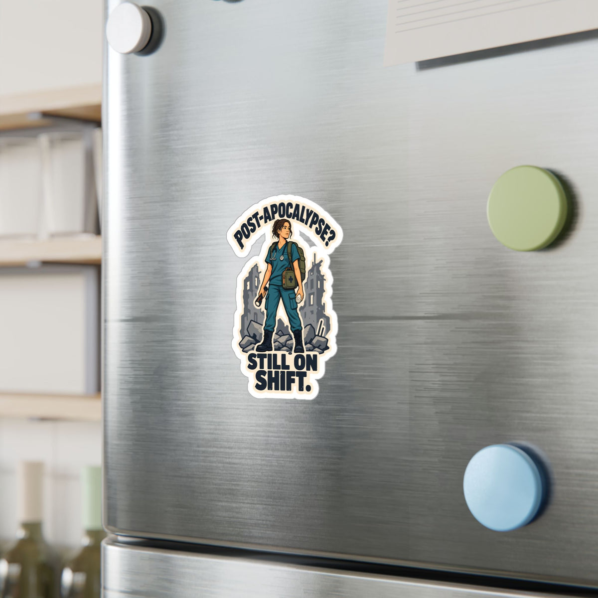 Nurse Sticker Post-Apocalyptic Skill Vinyl Decals for Laptop, Water Bottle, Nursing Student Gift