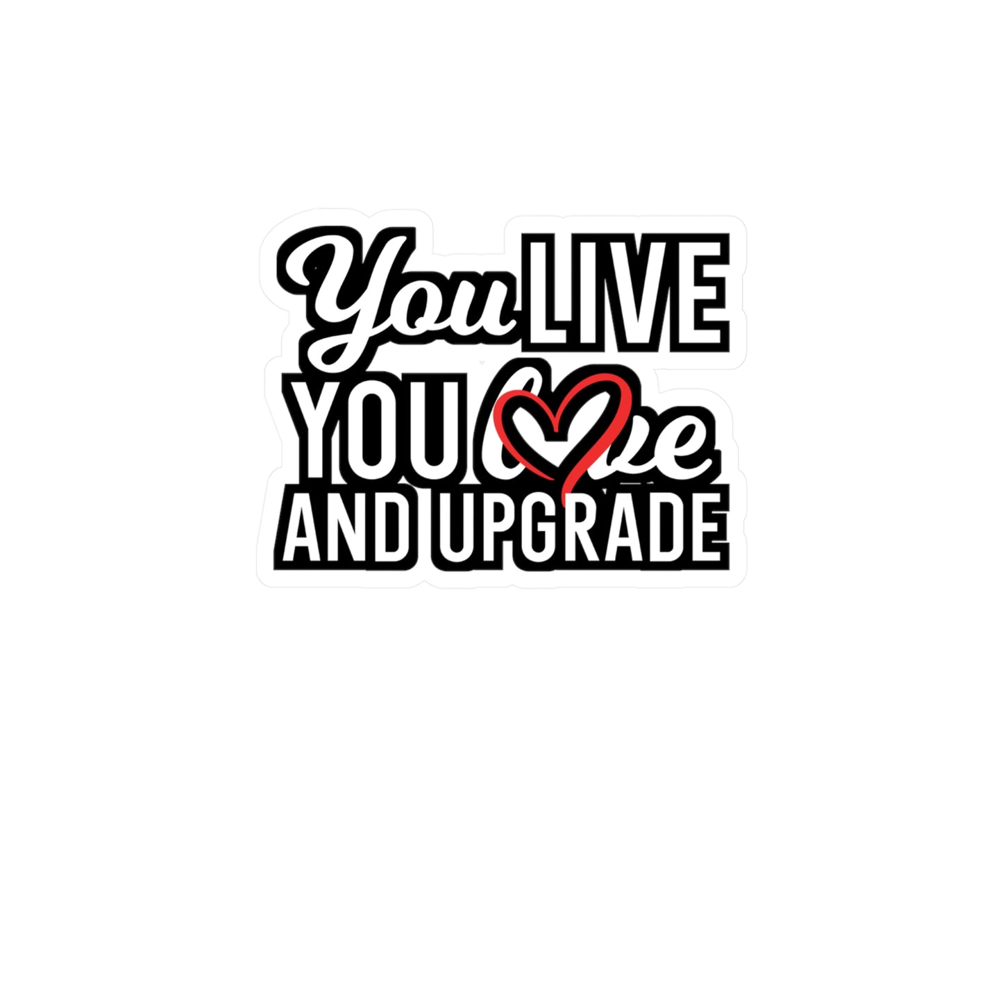 You Live You Learn and You Upgrade | Divorce Sticker | Separation Decals | Alimony Laptop Sticker | Divorce Gift | Separation Gift