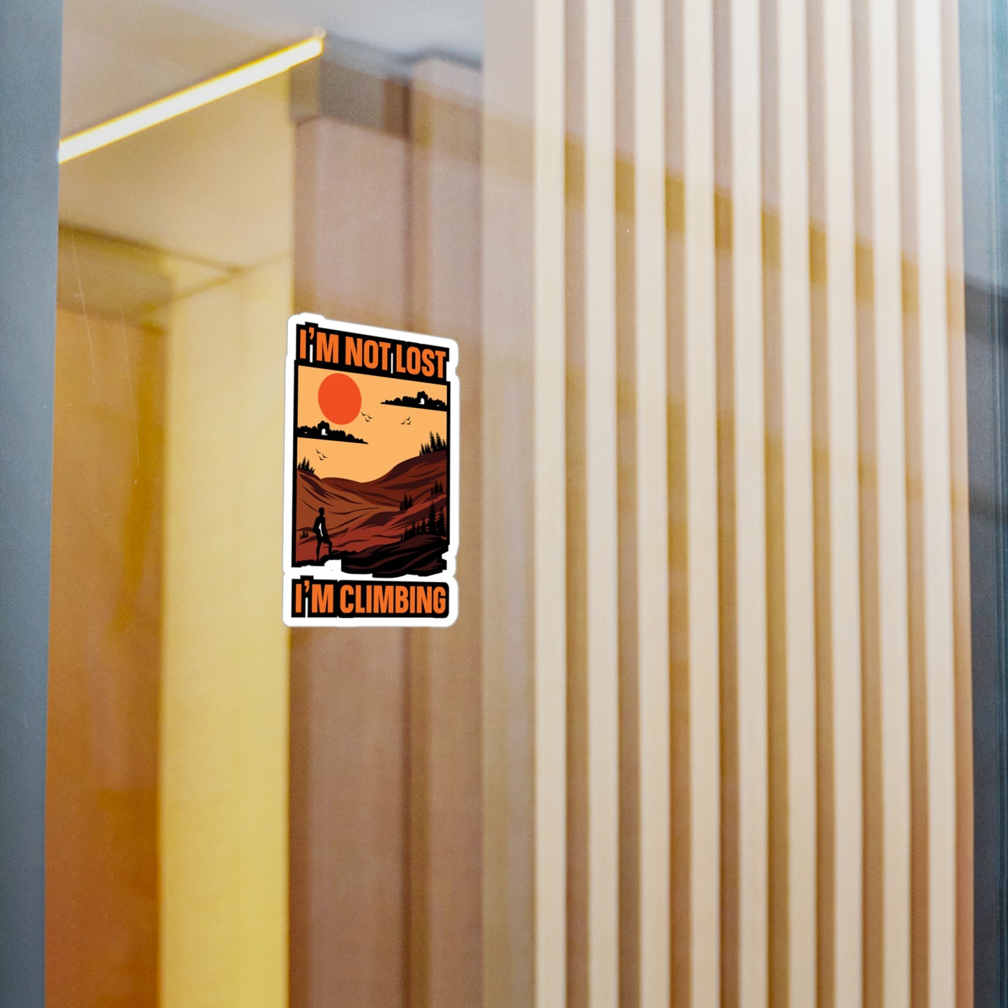 Rock Climbing Mountain Climber Bouldering  - Climbing Sticker for Laptop Sticker. Water Bottle Sticker, Vinyl Climber Decal - Climbing Gift