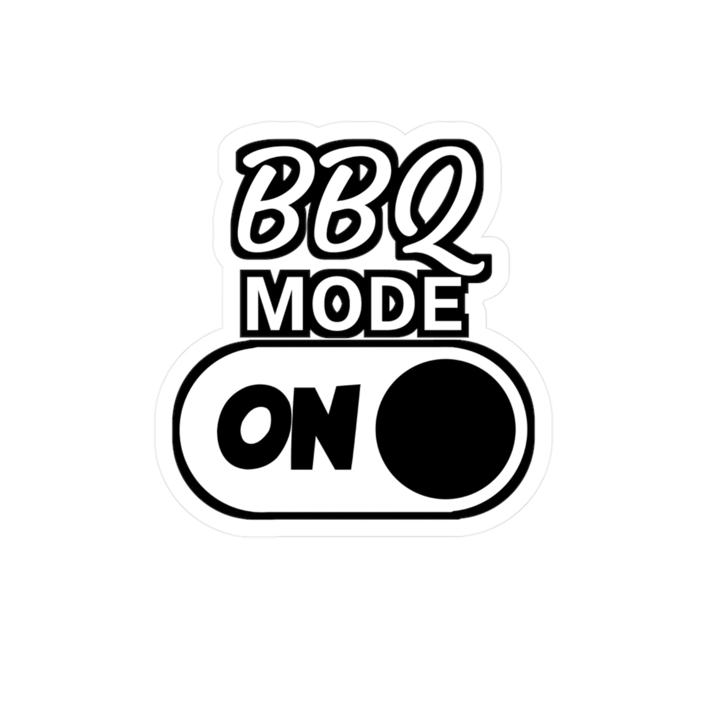 BBQ Mode on - Meat Sticker for Wall, Laptop, Window, Truck, Car Meat Gift Vinyl Steak Decal Sticker