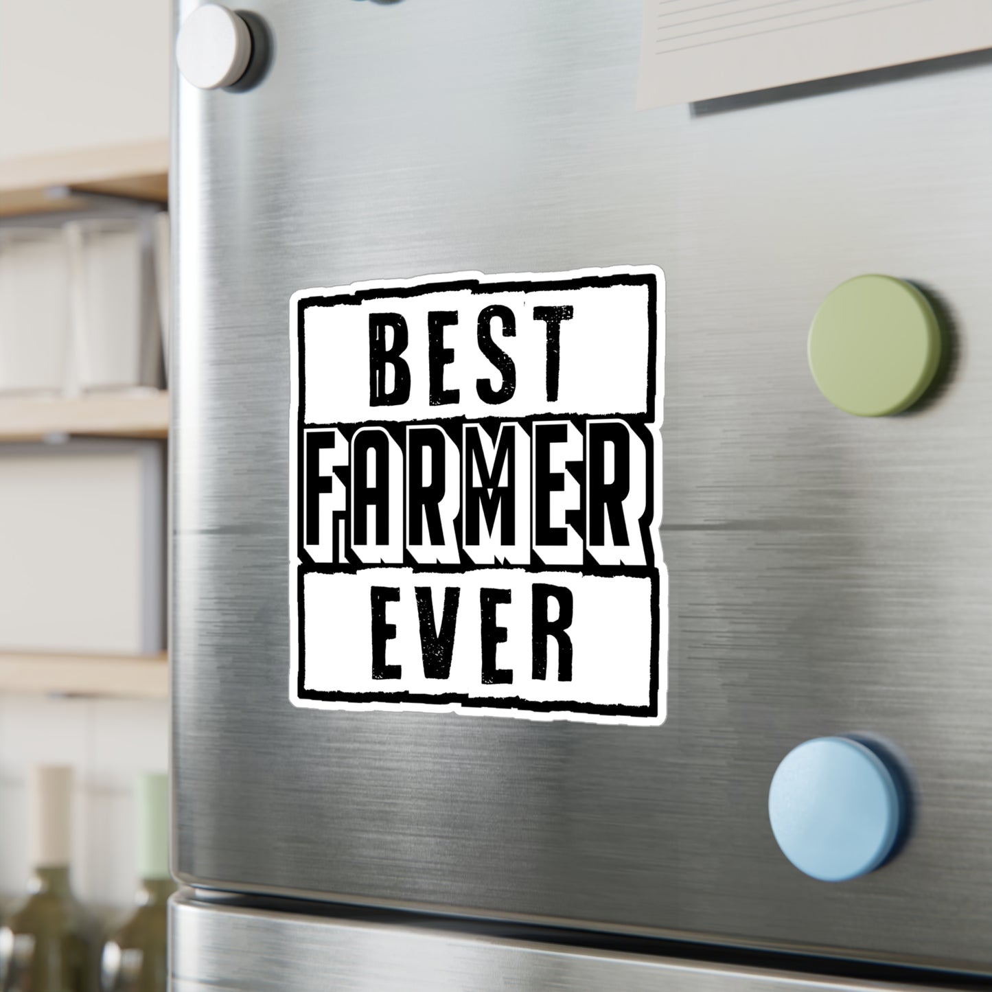 Best Farmer Ever - Farmer Sticker for Car Window Laptop Sticker. Water Bottle Sticker, Vinyl Farm Decal, Farming Sticker - Farmer Gift