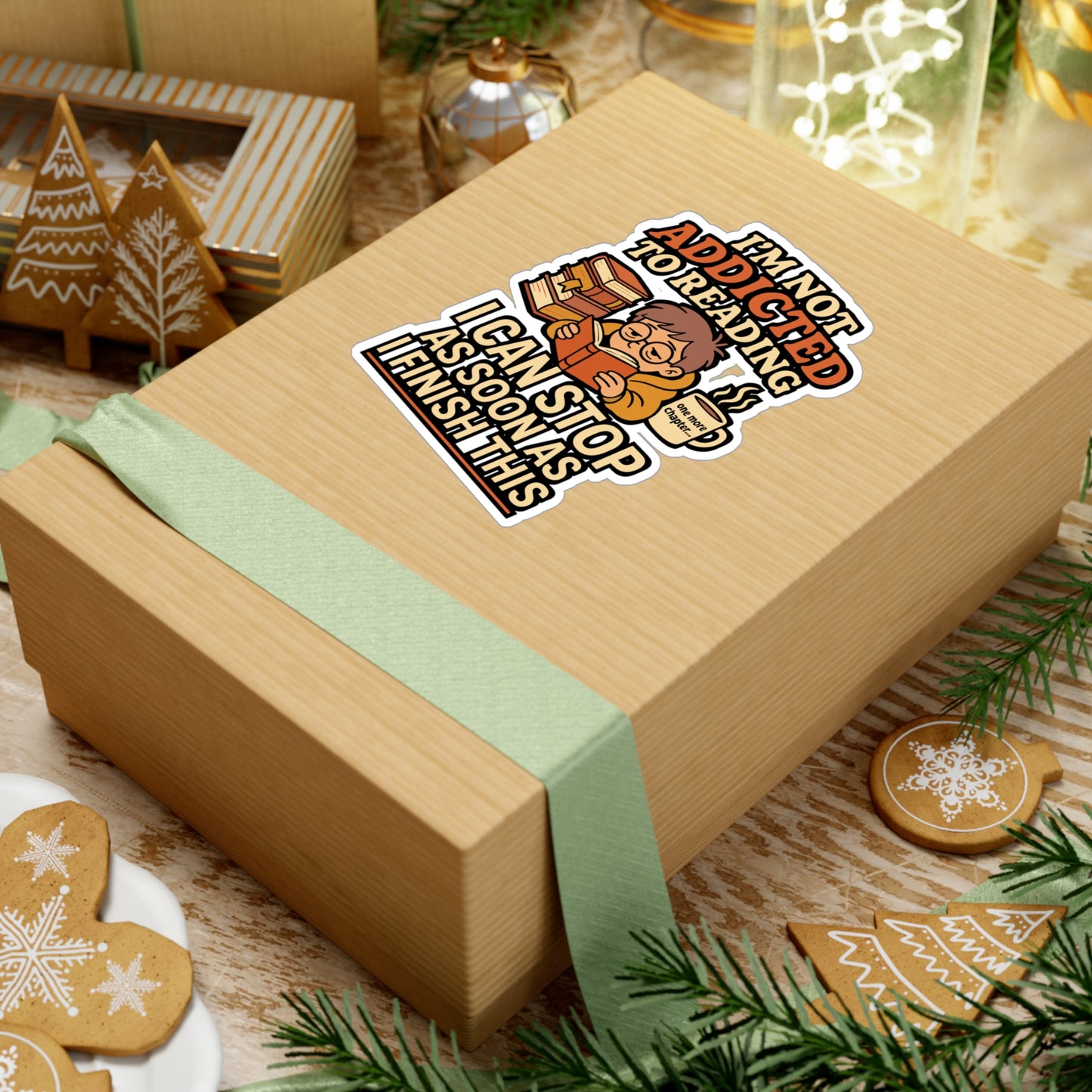 I’m Not Addicted to Reading – I Can Stop After This Book Sticker for Laptop, Water Bottle & Book Lover Gifts