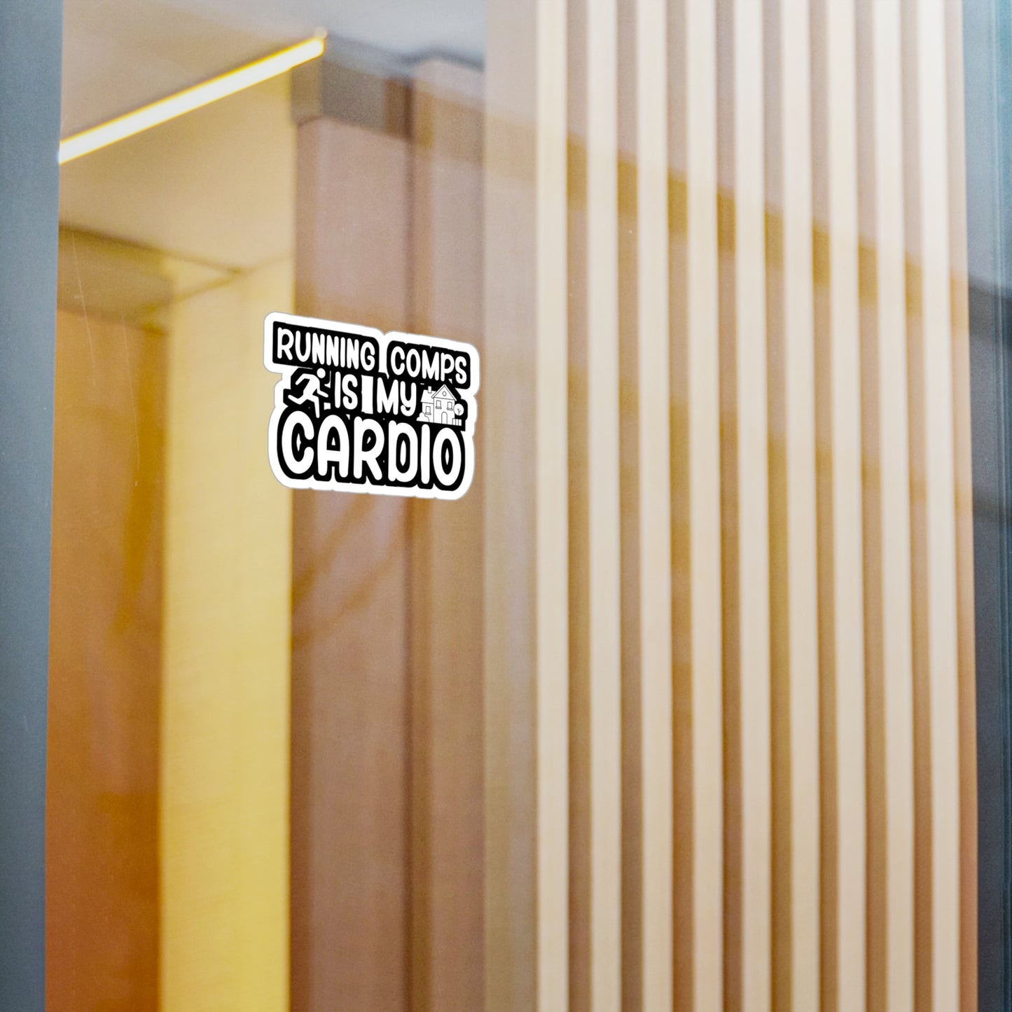 Running comps is my cardio - Real estate Sticker for Wall, Laptop, Window, Truck, Car Real estate Gift Vinyl Real estate agent Decal Sticker