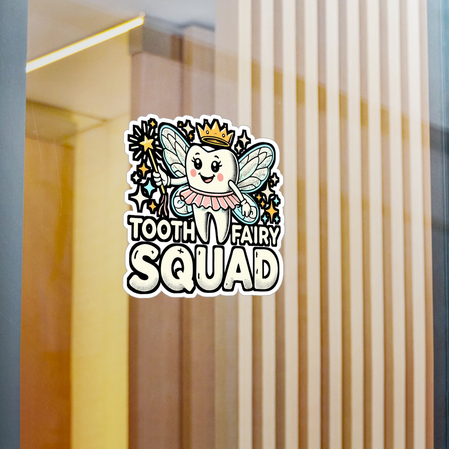 Tooth Fairy Squad – Dentist Vinyl Sticker for Laptop or Water Bottle | Funny Dental Assistant Gift, Dental Office Decor
