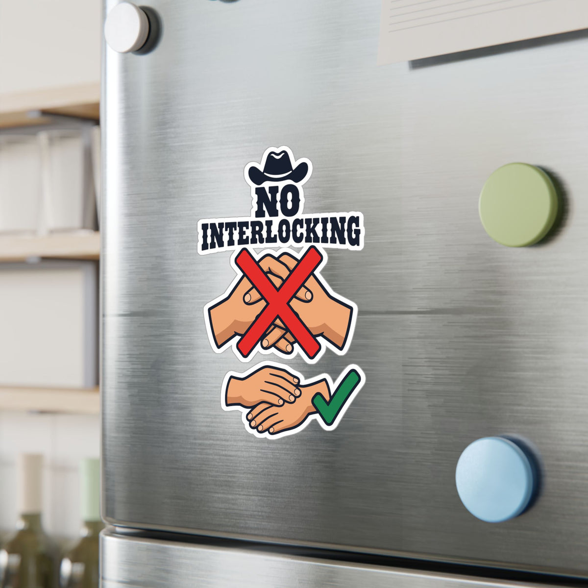 Line Dance Sticker – "No Interlocking" Western Decals for Dancers Who Love Country Life, Laptop & Water Bottle