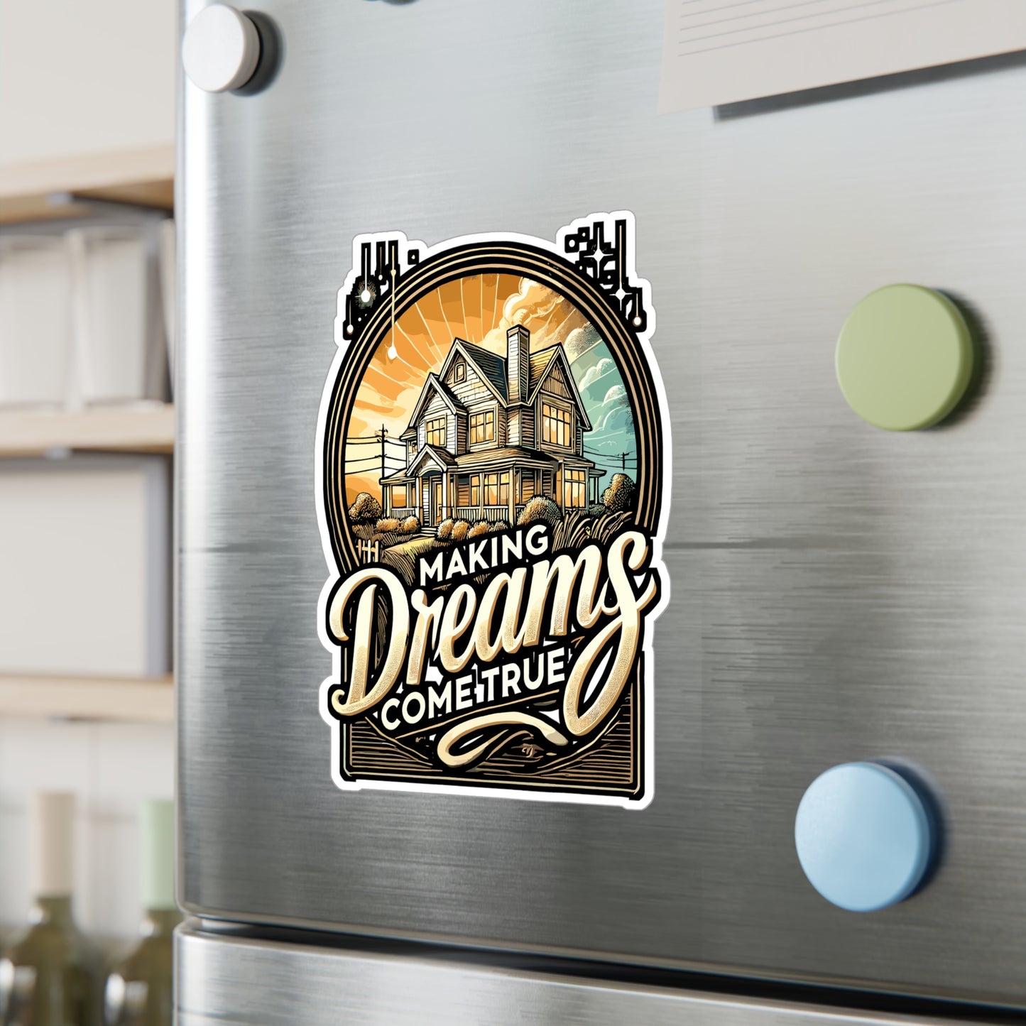 Making Dreams Come True – Travel Agent Sticker | Vinyl Decal for Laptop, Water Bottle, or Planner – Travel Advisor Gift