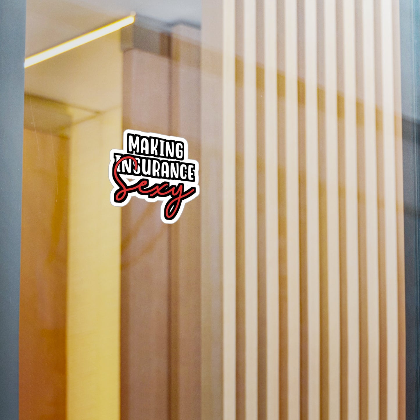 Maiking Insurance Sexy | Insurance-agent Sticker | Policy Decals | Premium Laptop Sticker | Insurance-agent Gift | Policy Gift