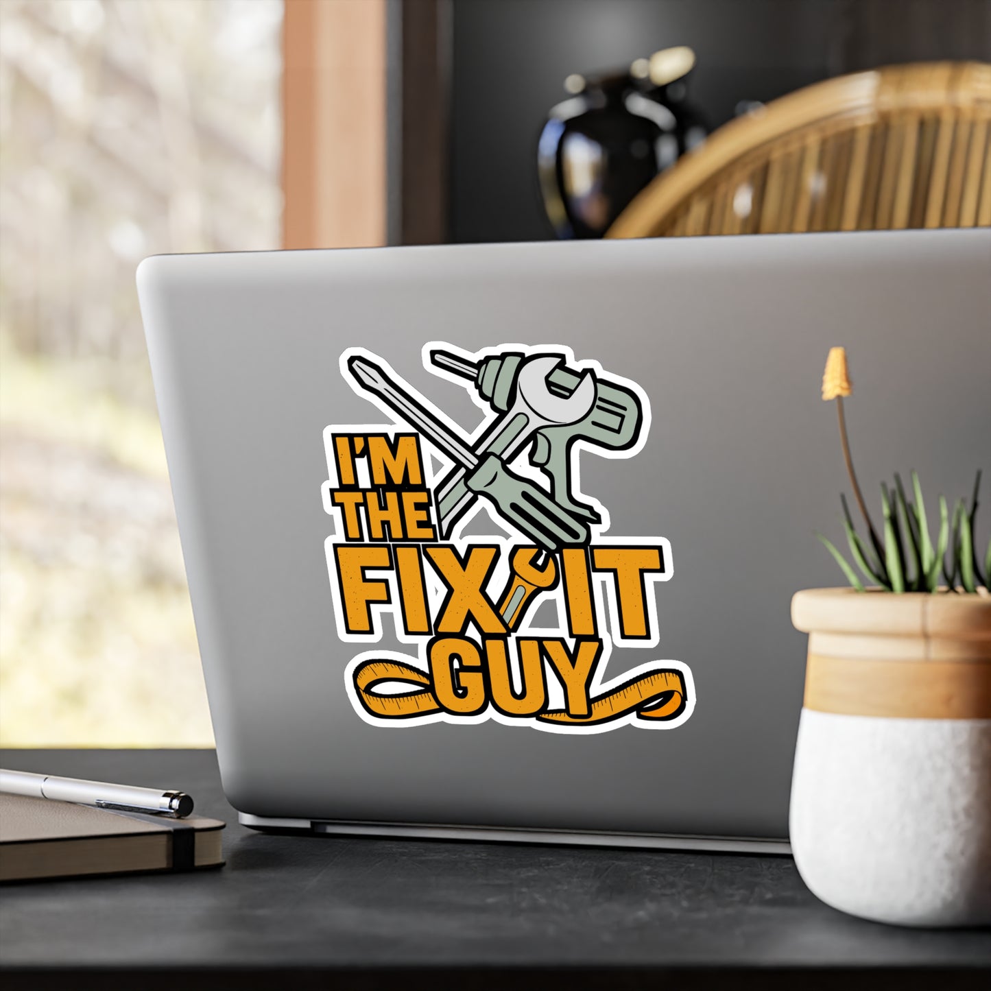 I’m The Fix It Guy – Handyman Sticker for Laptop or Water Bottle | Vinyl Toolbox Decal, Funny Repairman Gift