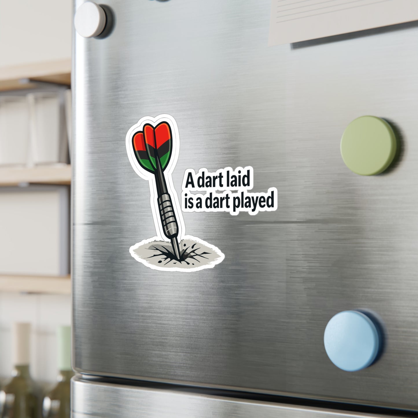 Dart Sticker - Funny Dartboard Drinking Team Arrow Vinyl Waterproof Decals for Laptop Water Bottle
