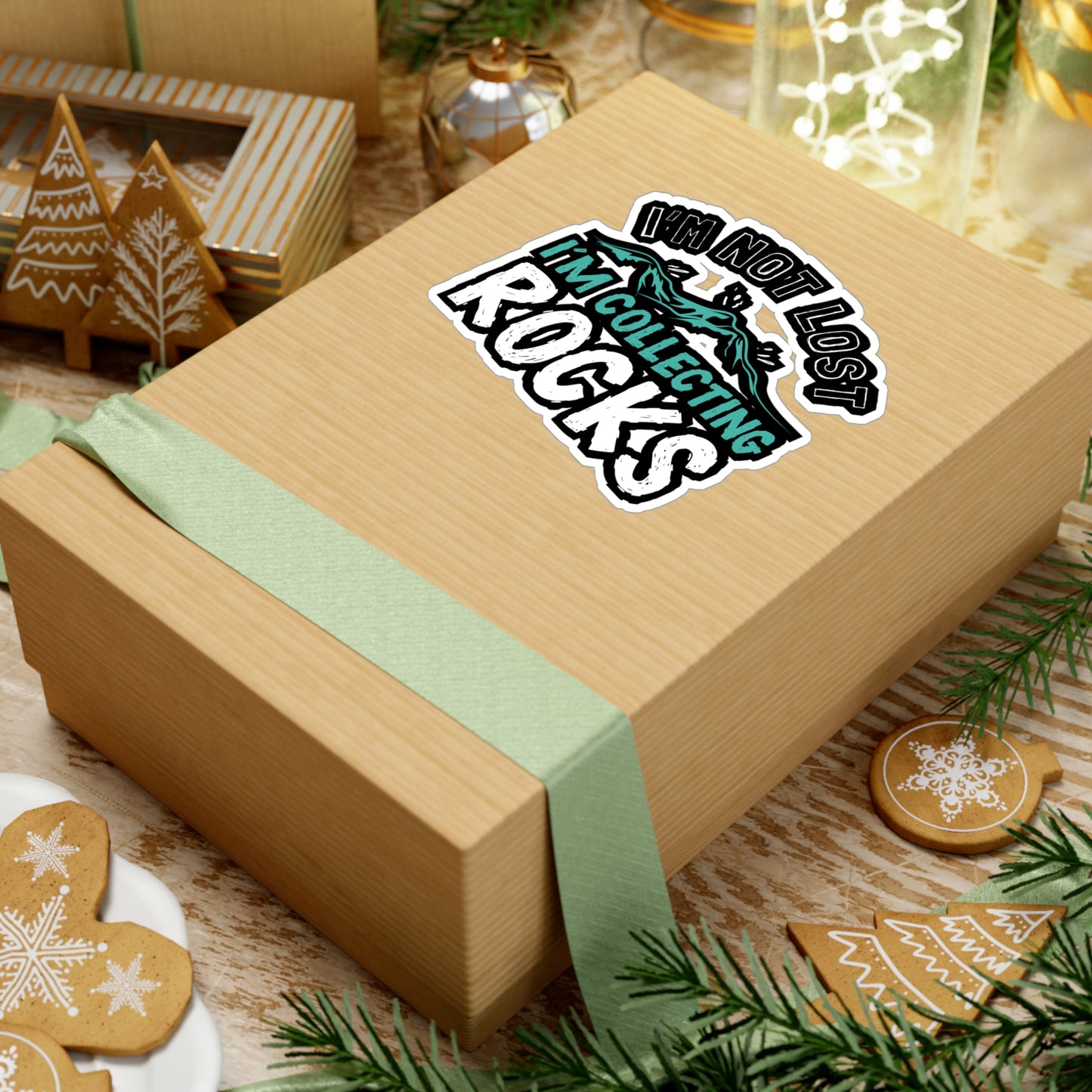 I'm Not Lost I'm Collecting Rocks - Geology Sticker for Laptop Sticker. Water Bottle Sticker, Vinyl Geologist Decal - Geology Gift