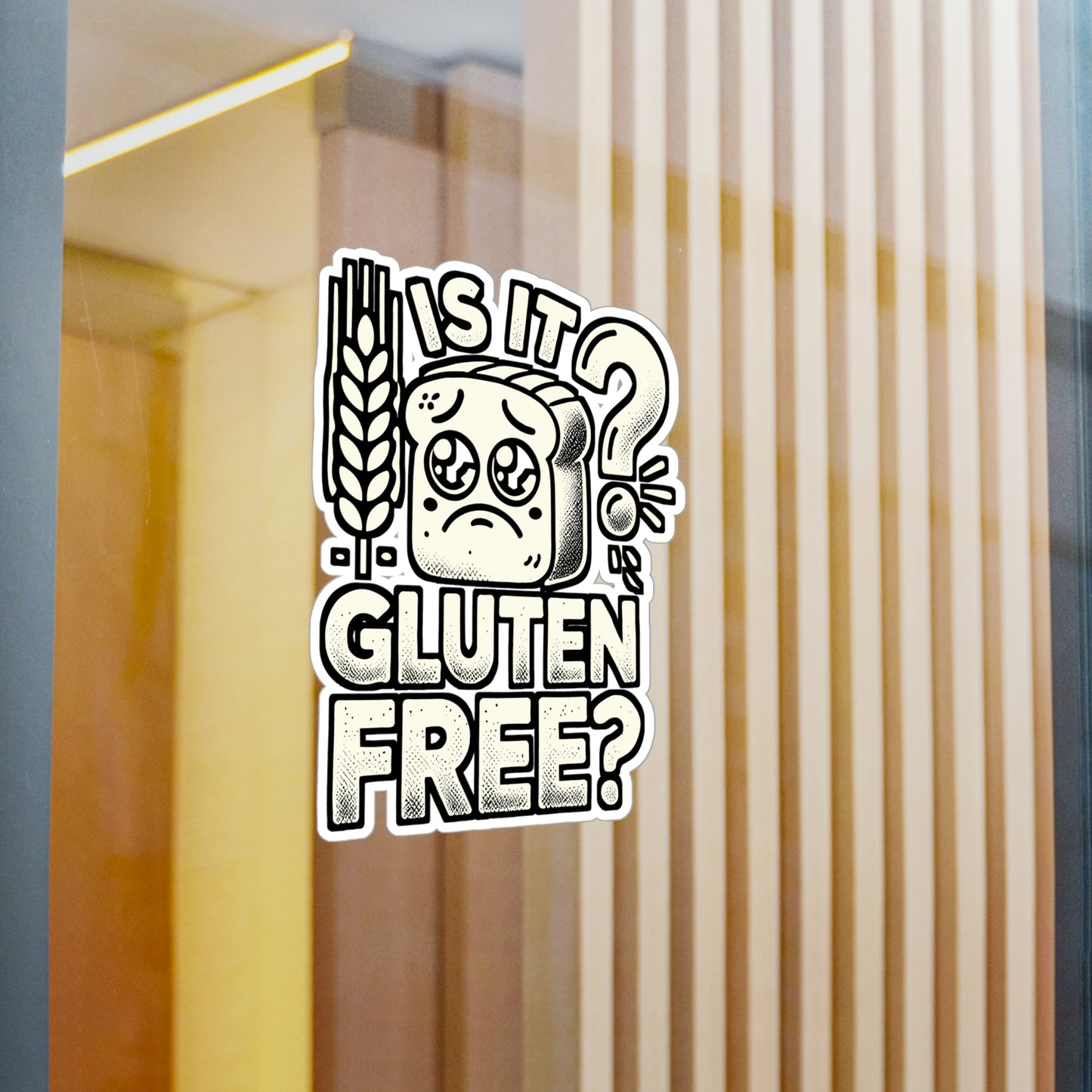 Is It Gluten Free? – Vinyl Celiac Decal for Car Window, Laptop & Water Bottle | Gluten Awareness Gift