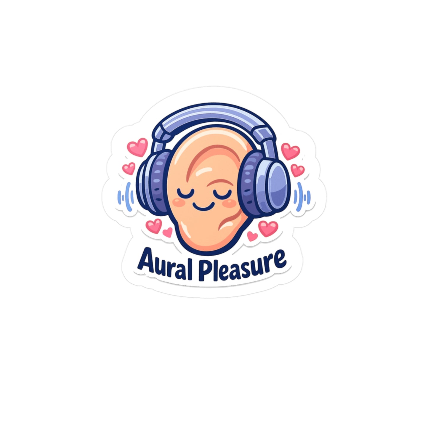 Audio Engineer Sticker Aural Pleasure Design, Waterproof Vinyl Decals for Laptop or Monitor by Sound Engineer Audio Technician