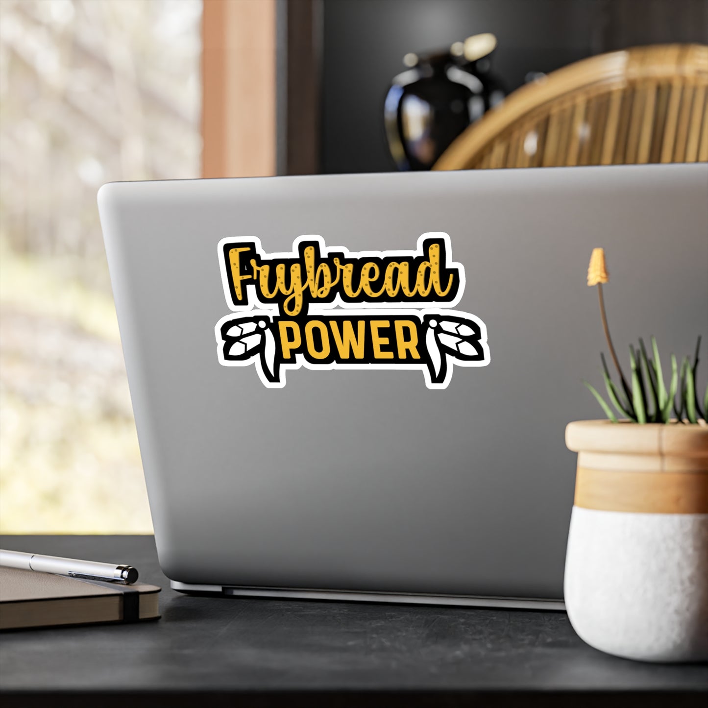 Frybread Power | Frybread Sticker | Food Decals | Native-american Laptop Sticker | Frybread Gift | Food Gift