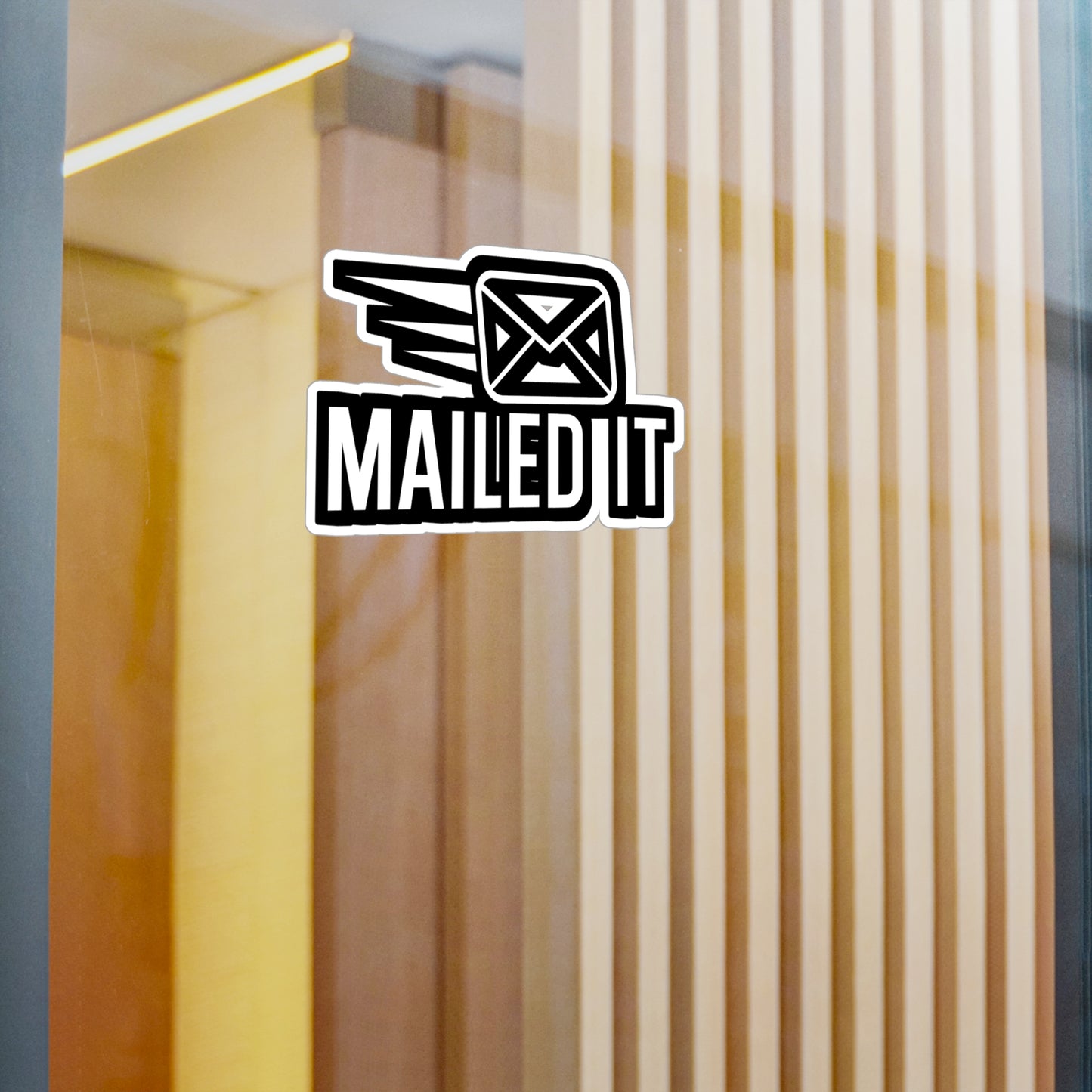 Mailed it - Postal worker Sticker for Wall, Laptop, Window, Truck, Car Postal worker Gift Vinyl Funny postal worker Decal Sticker