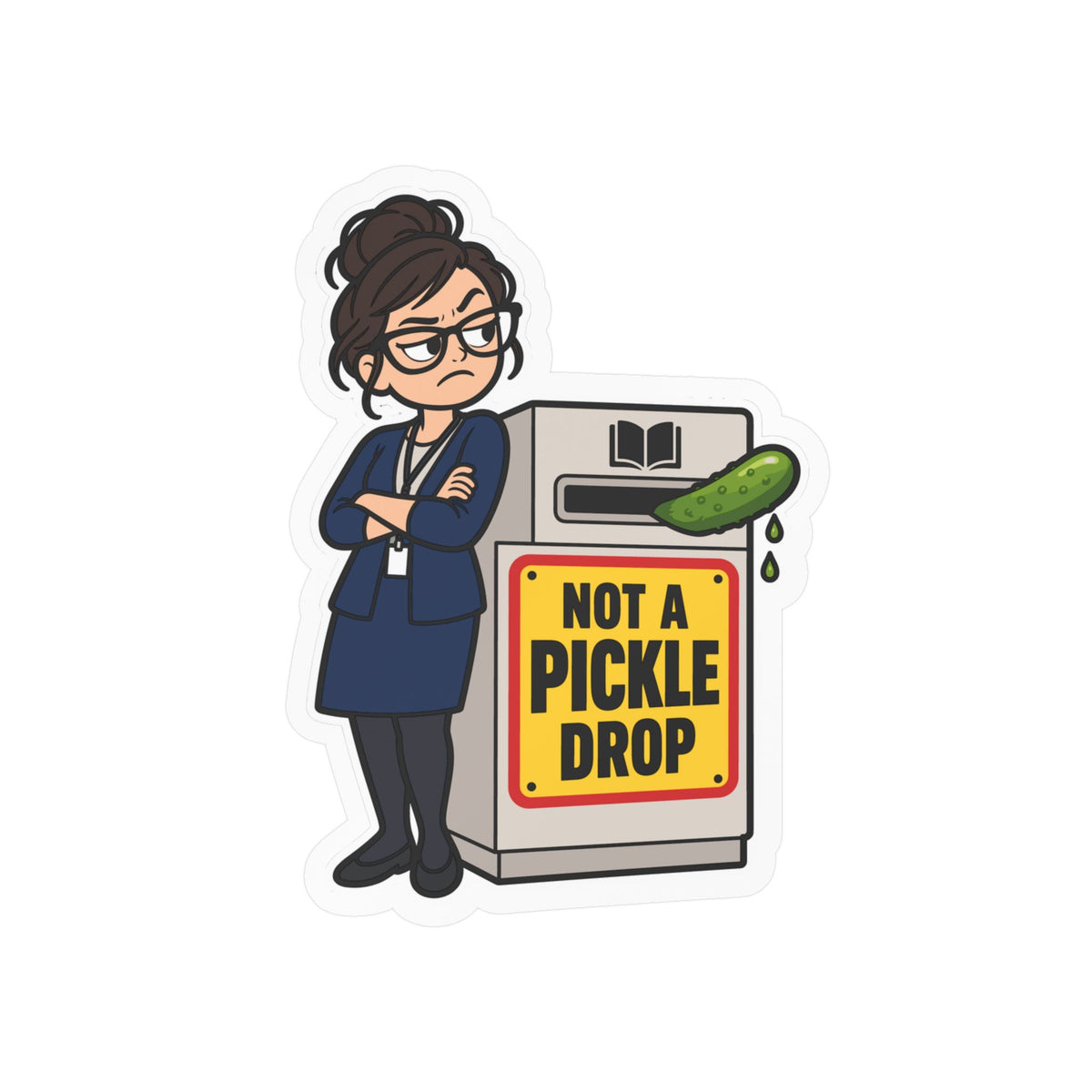Librarian Sticker - Not a Pickle Drop, Fabulous and Magical Unicorn Decals for Laptop or Water Bottle