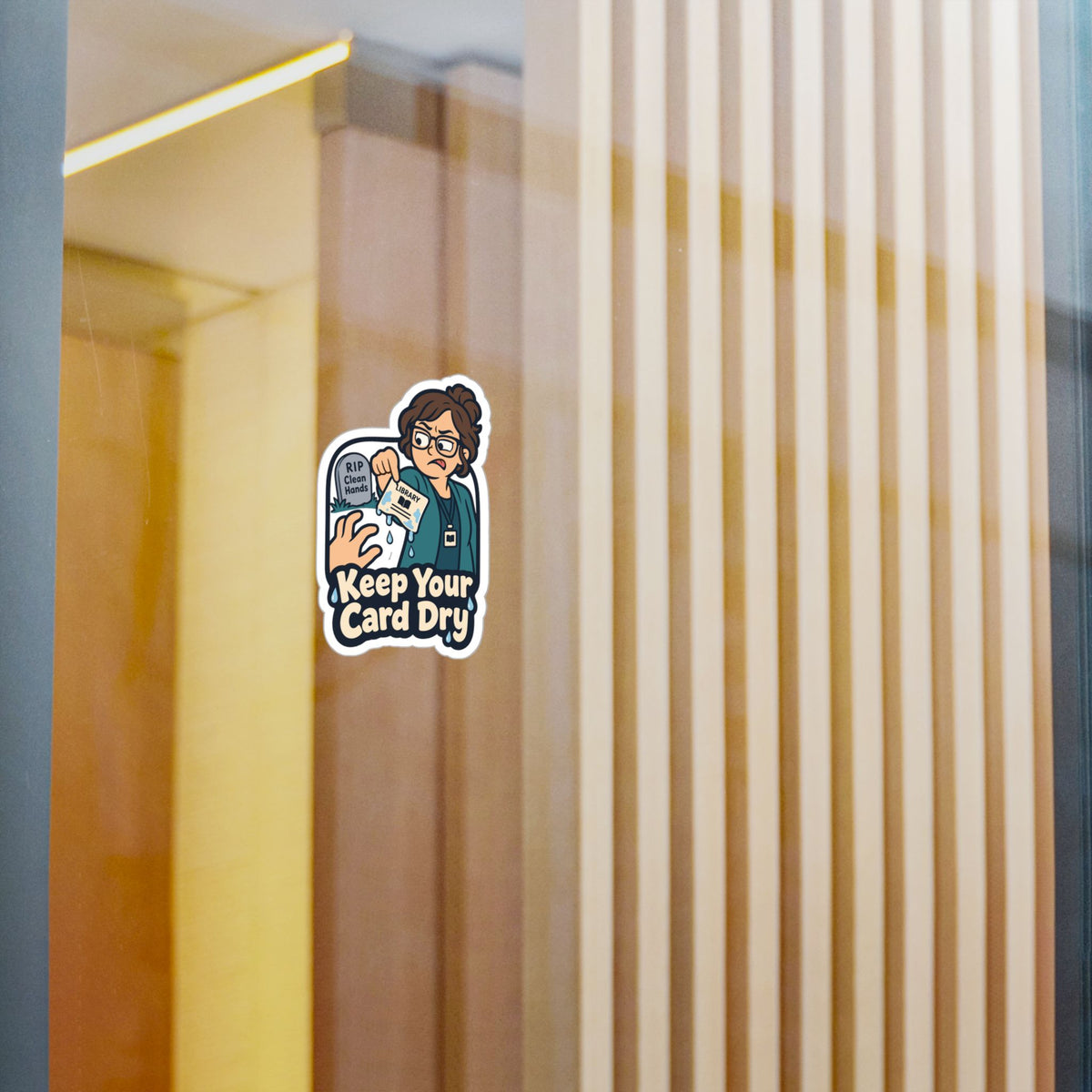 Librarian Sticker – Keep Your Card Dry, Fabulous Unicorn Decals with Magical Charm for Laptop or Water Bottle