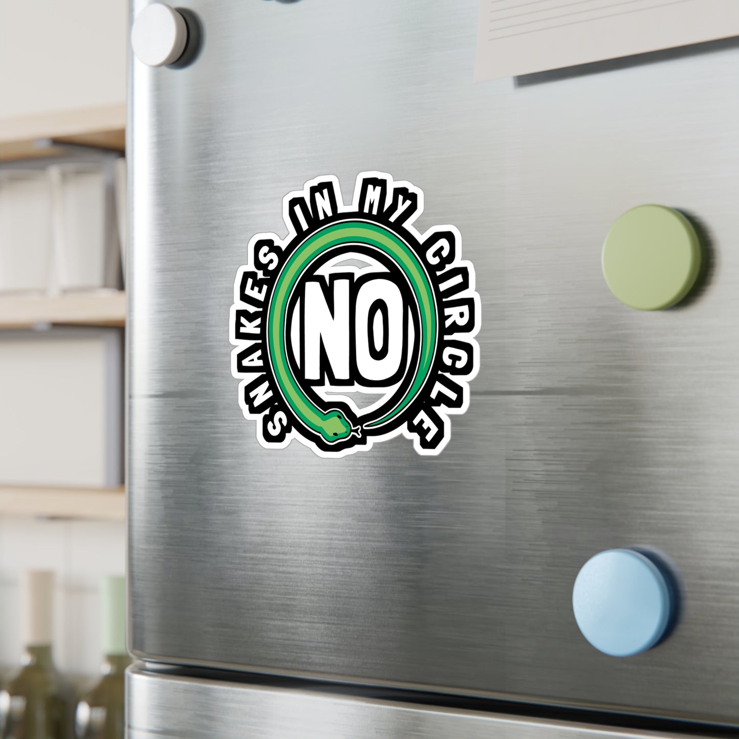 No Snakes In My Circle - Selfish Sticker for Laptop Sticker. Water Bottle Sticker, Vinyl Narcissist Decal - Selfish Gift