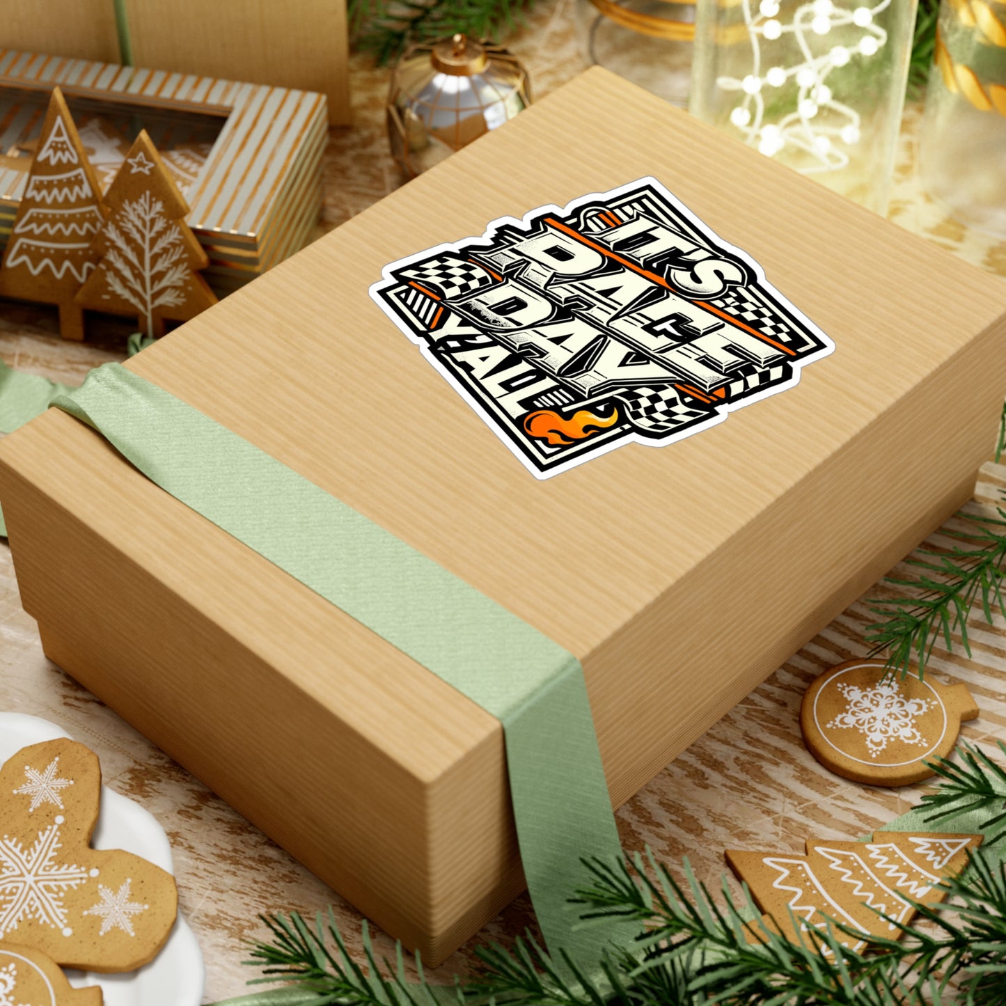 It's Race Day Y'all - Car racing Sticker for Laptop Sticker. Water Bottle Sticker, Vinyl Mechanic Decal - Car racing Gift