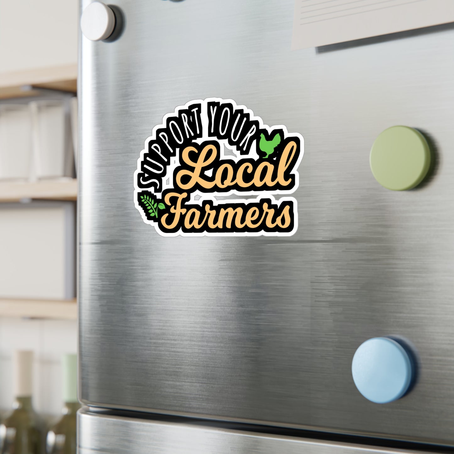 Support Your Local Farmers | Farmer Sticker | Tractor Decals | Livestock Laptop Sticker | Farmer Gift | Tractor Gift
