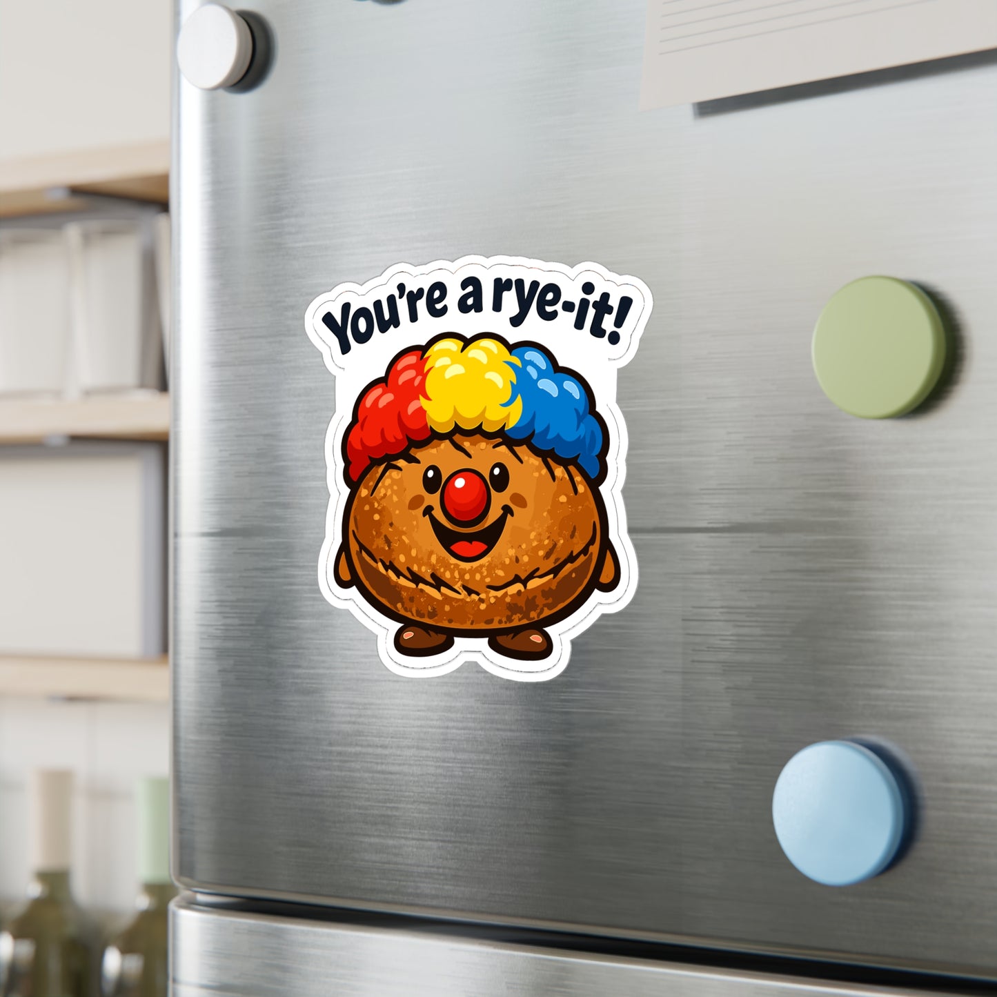 Baking Sticker You’re a rye-it! Funny Sourdough Baker Quote Decals Waterproof Vinyl for Laptop Water Bottle