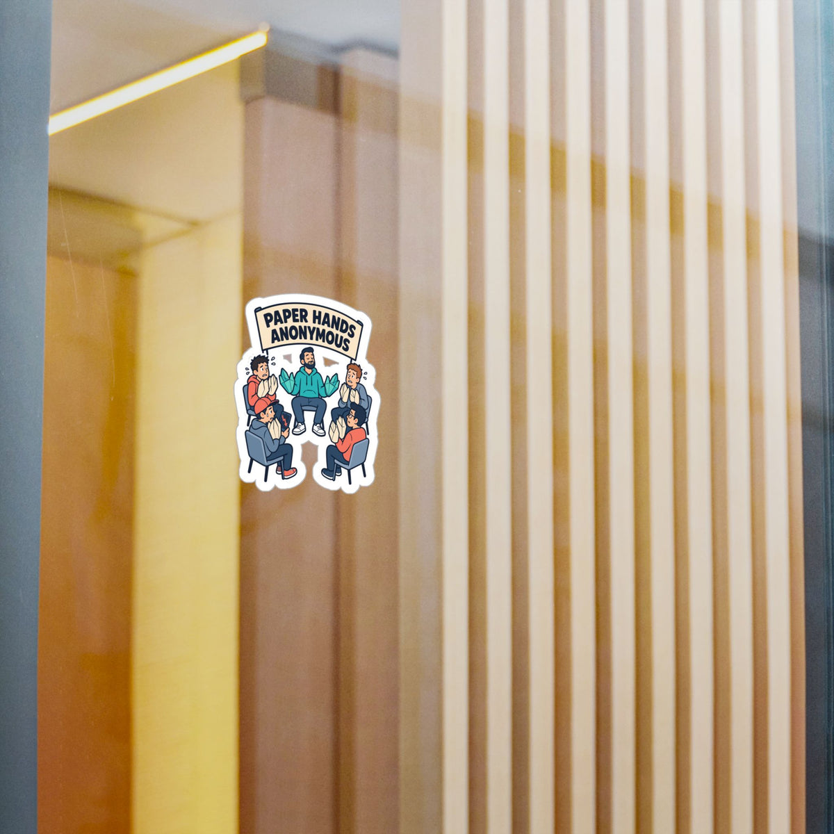 Day Trading Sticker - Paper Hands Anonymous Decals for the Stock Market and Forex Trader, Laptop or Water Bottle