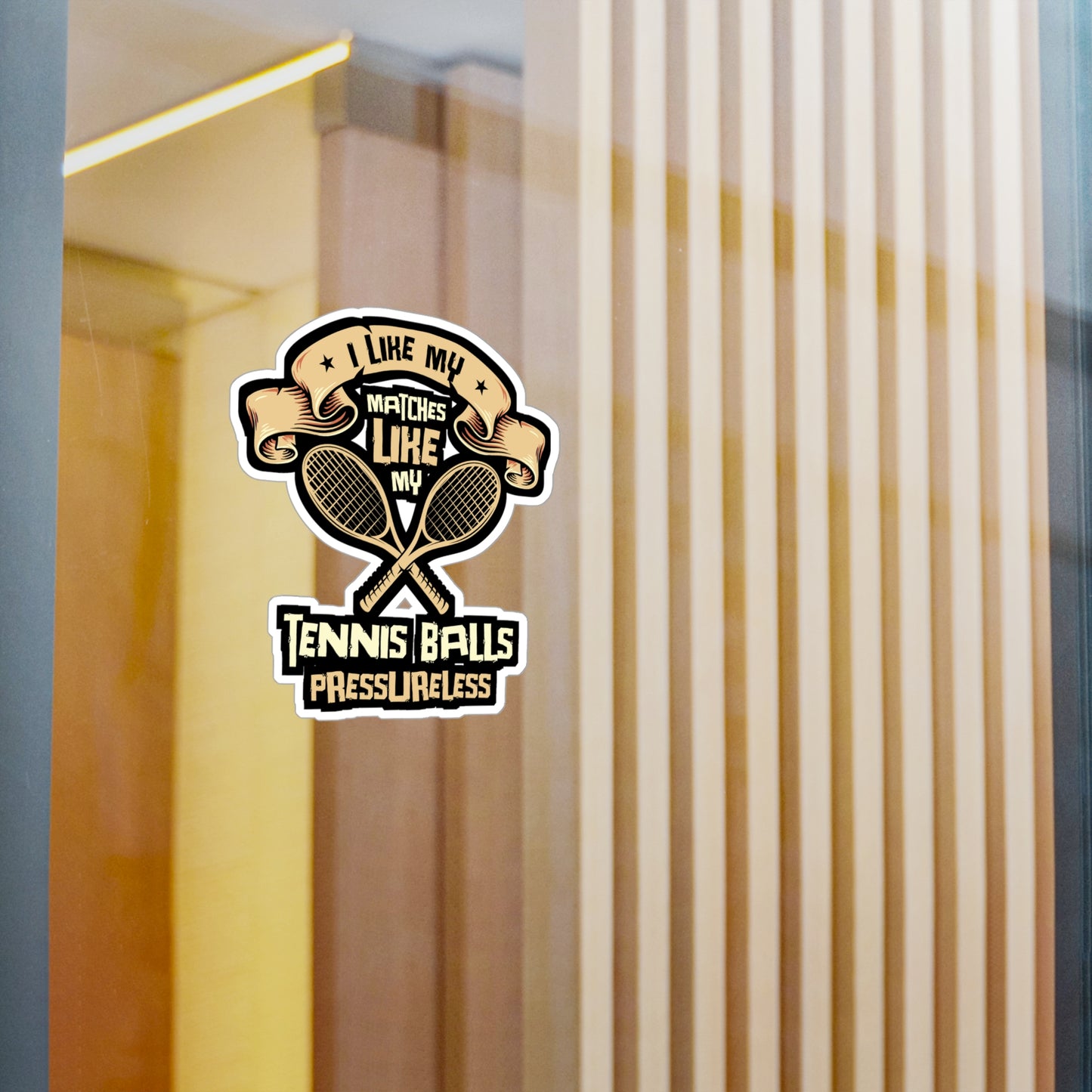 I Like My Matches - Padel Sticker for Laptop Sticker. Water Bottle Sticker, Vinyl Padel court Decal - Padel Gift