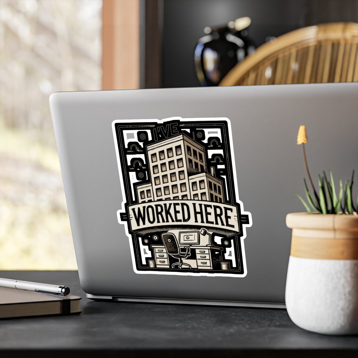 I’ve Worked Here - Office Sticker for Car Window Laptop Sticker. Water Bottle Sticker, Vinyl Work Decal, Humor Sticker - Office Gift