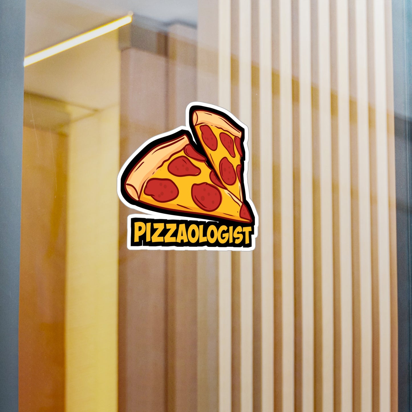 Pizzaologist - Pizza Sticker for Car Window Laptop Sticker. Water Bottle Sticker, Vinyl Chef Decal, Foodie Sticker - Pizza Gift