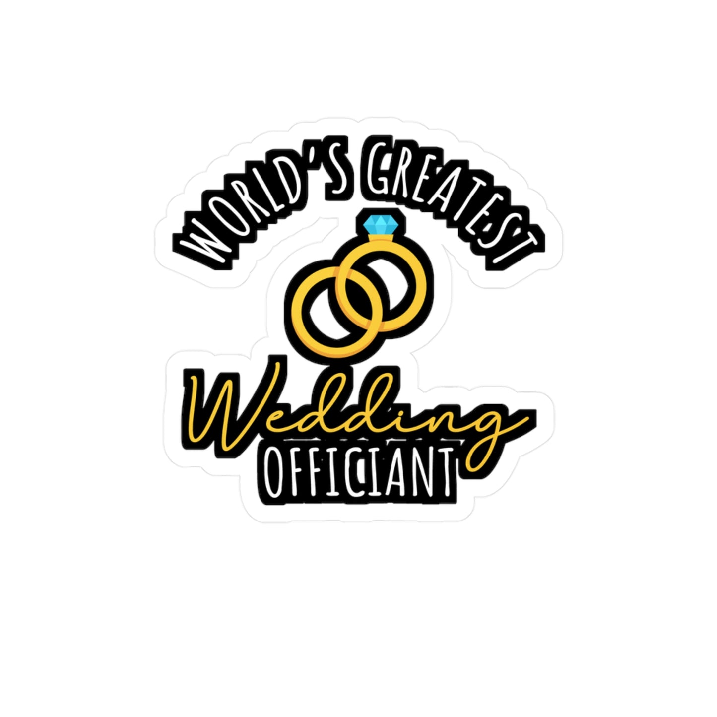 World's Greatest Wedding Officiant | Wedding-officiant Sticker | Online Decals | Wedding-officiant Gift