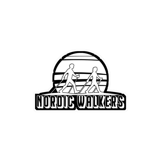 Nordic Walkers - Sports Sticker for Laptop Sticker. Water Bottle Sticker, Vinyl Nature Decal - Sports Gift