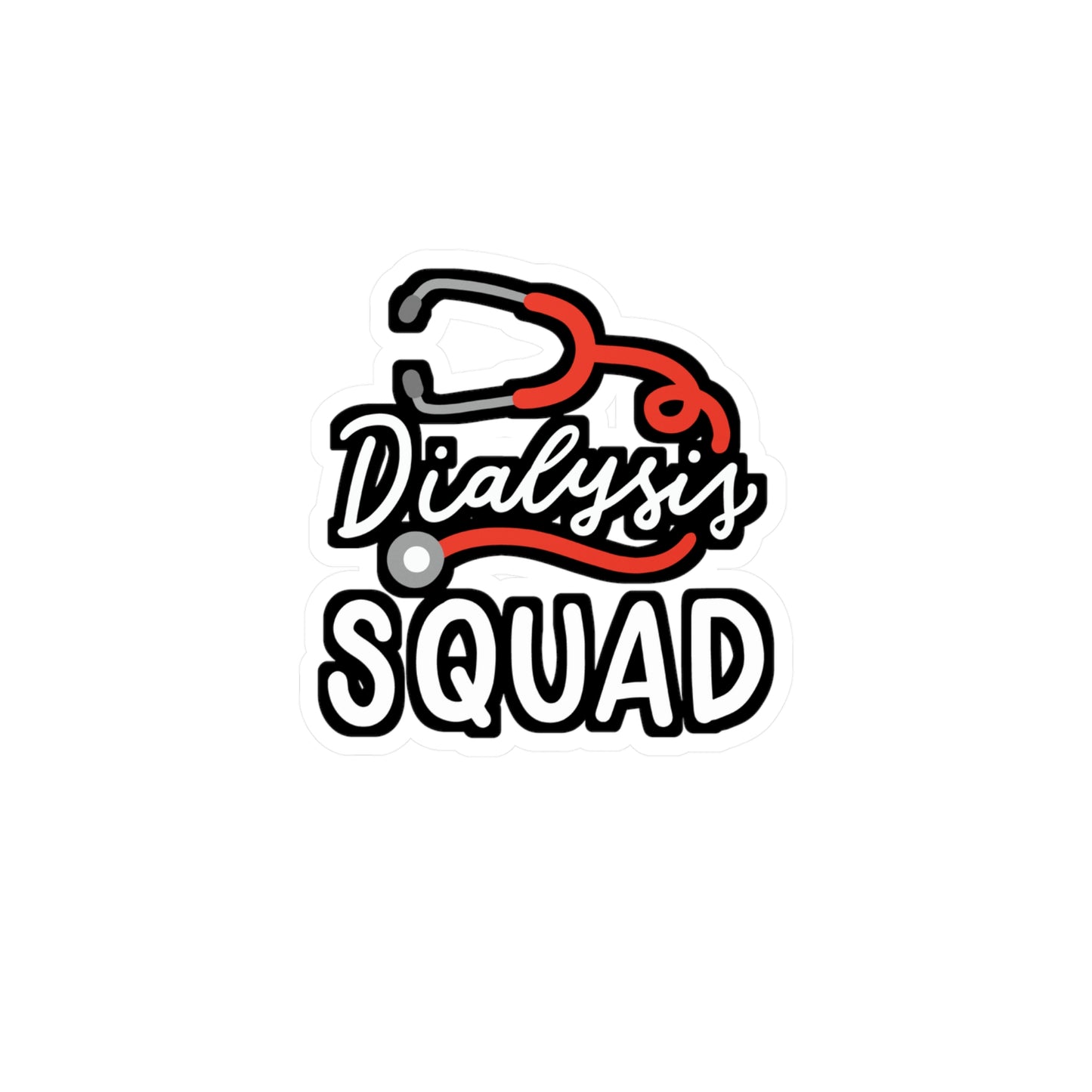 Dialysis Squad - Dialysis Sticker for Car Window Laptop Sticker. Water Bottle Sticker, Vinyl Kidney Decal, Stone Sticker - Dialysis Gift