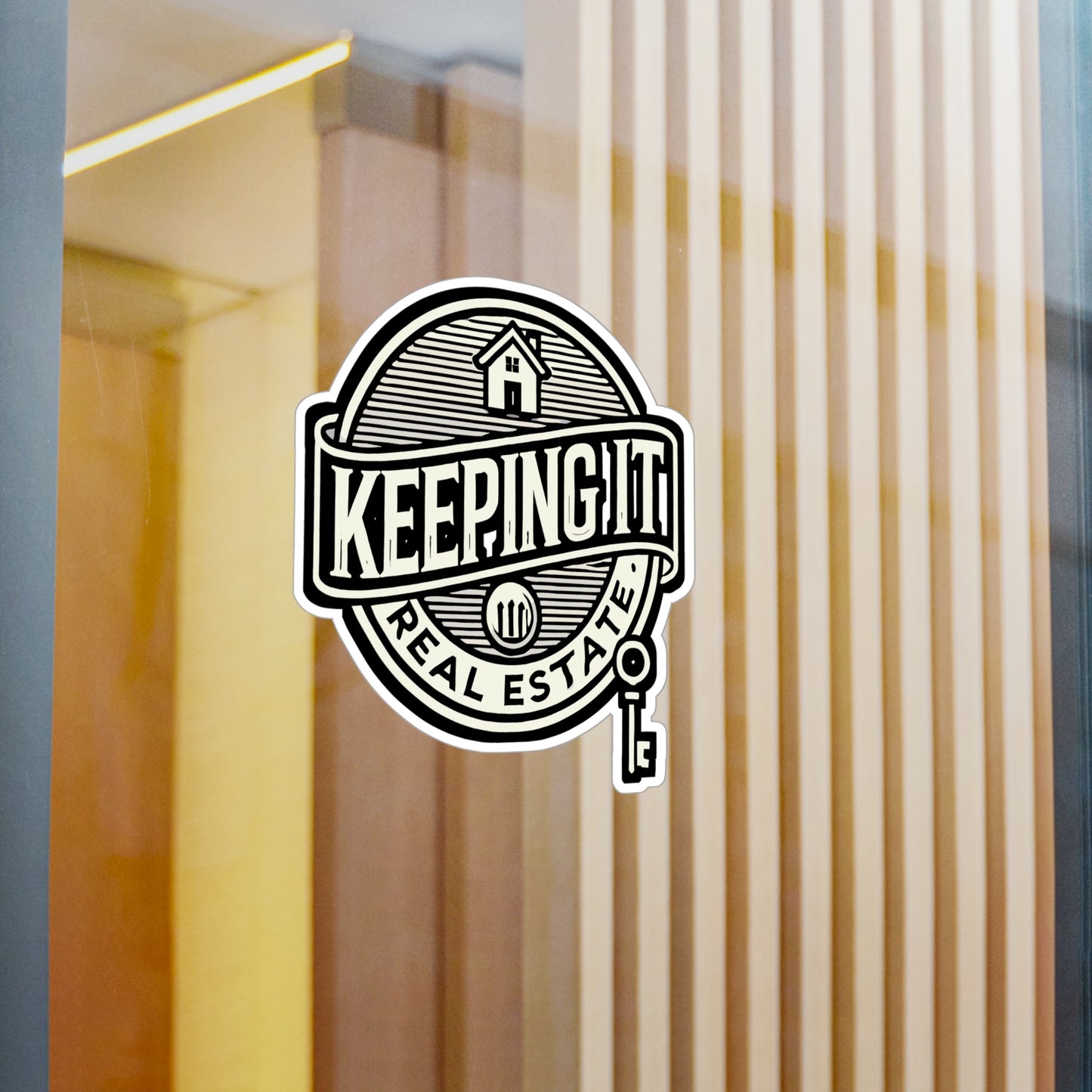 Keeping It Real Estate - Real estate Sticker for Laptop Sticker. Water Bottle Sticker, Vinyl Real estate agent Decal - Real estate Gift