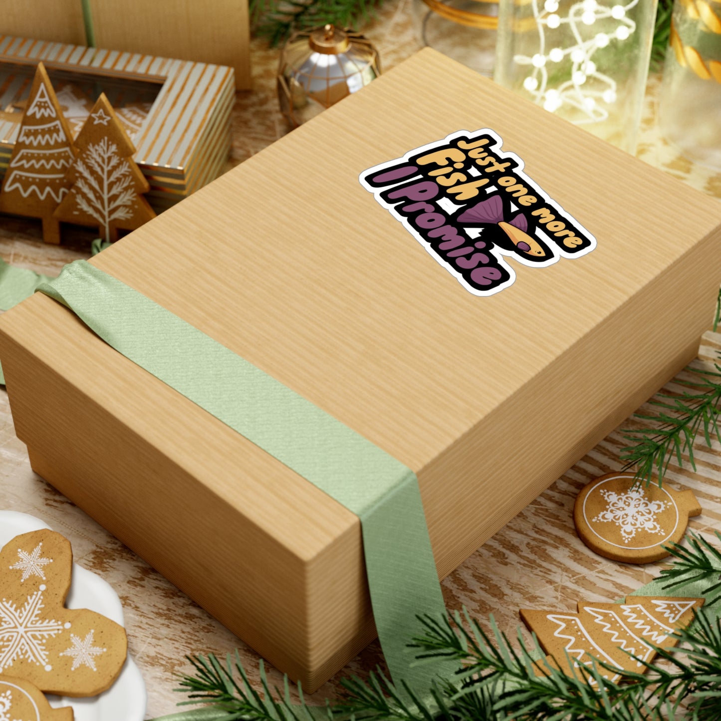 Just one more Fish i Promise - Aquarium Sticker for Wall, Laptop, Window, Truck, Car Aquarium Gift Vinyl Aquariums Decal Sticker