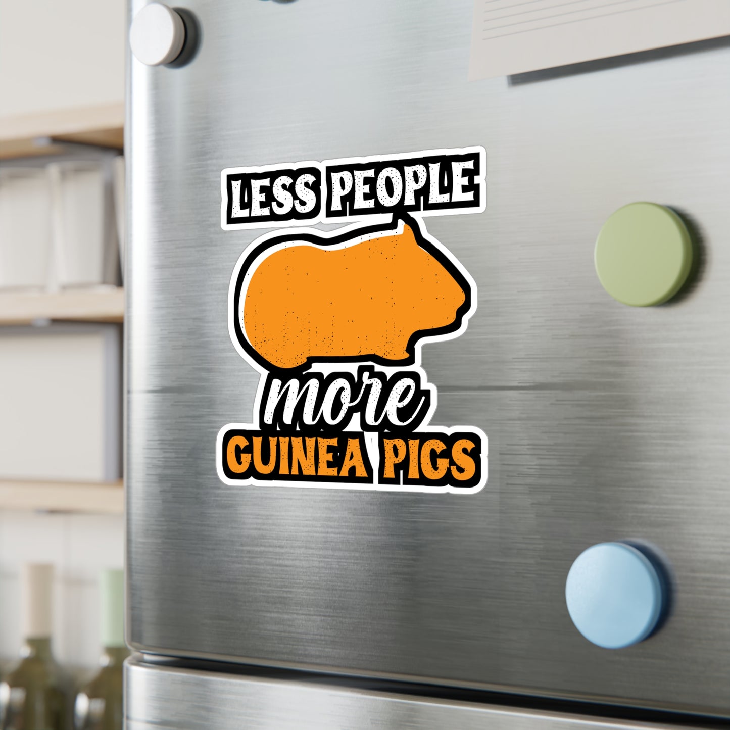 Less People More Guinea Pigs | Guinea Sticker | Guinea pig Decals | Furry Laptop Sticker | Guinea Gift | Guinea pig Gift
