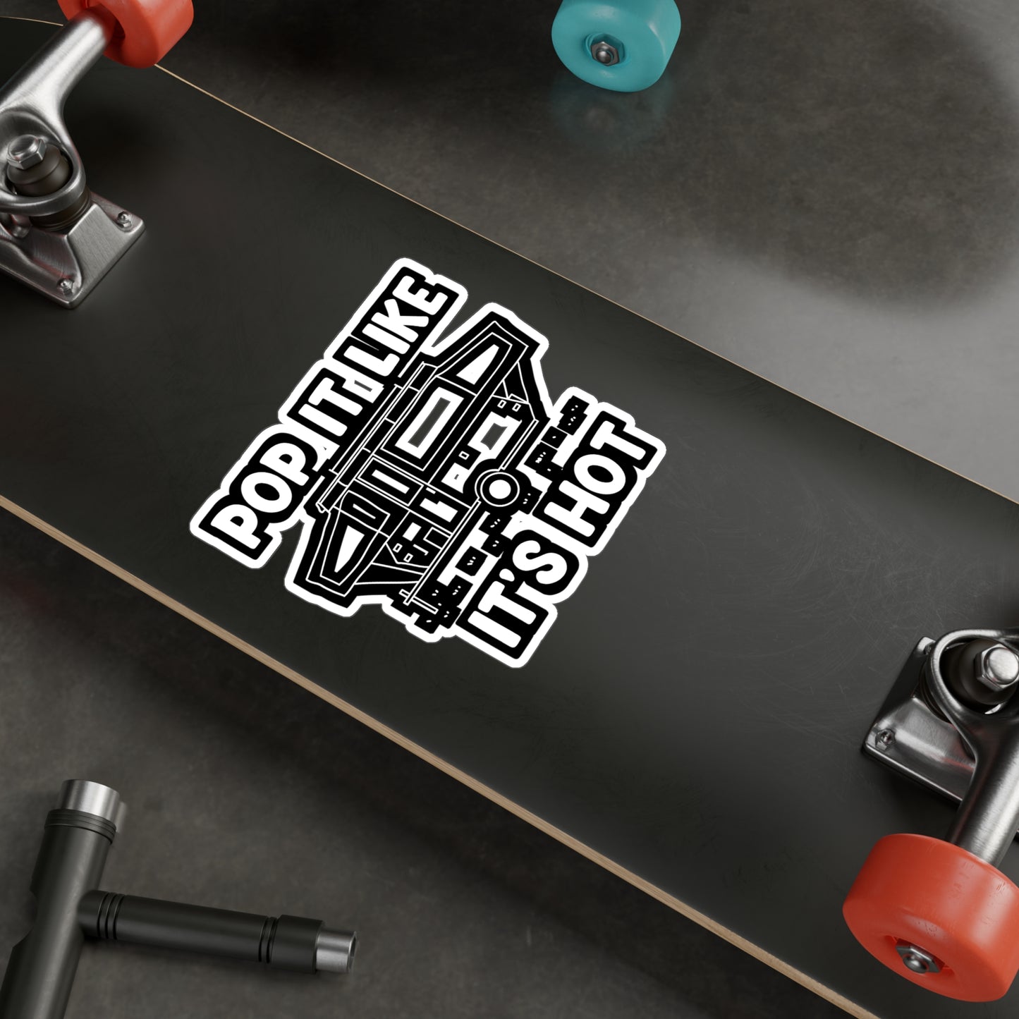 Pop It Like It's Hot - Camper Sticker for Car Window Laptop Sticker. Water Bottle Sticker, Vinyl Pop-up Decal, RV Sticker - Camper Gift