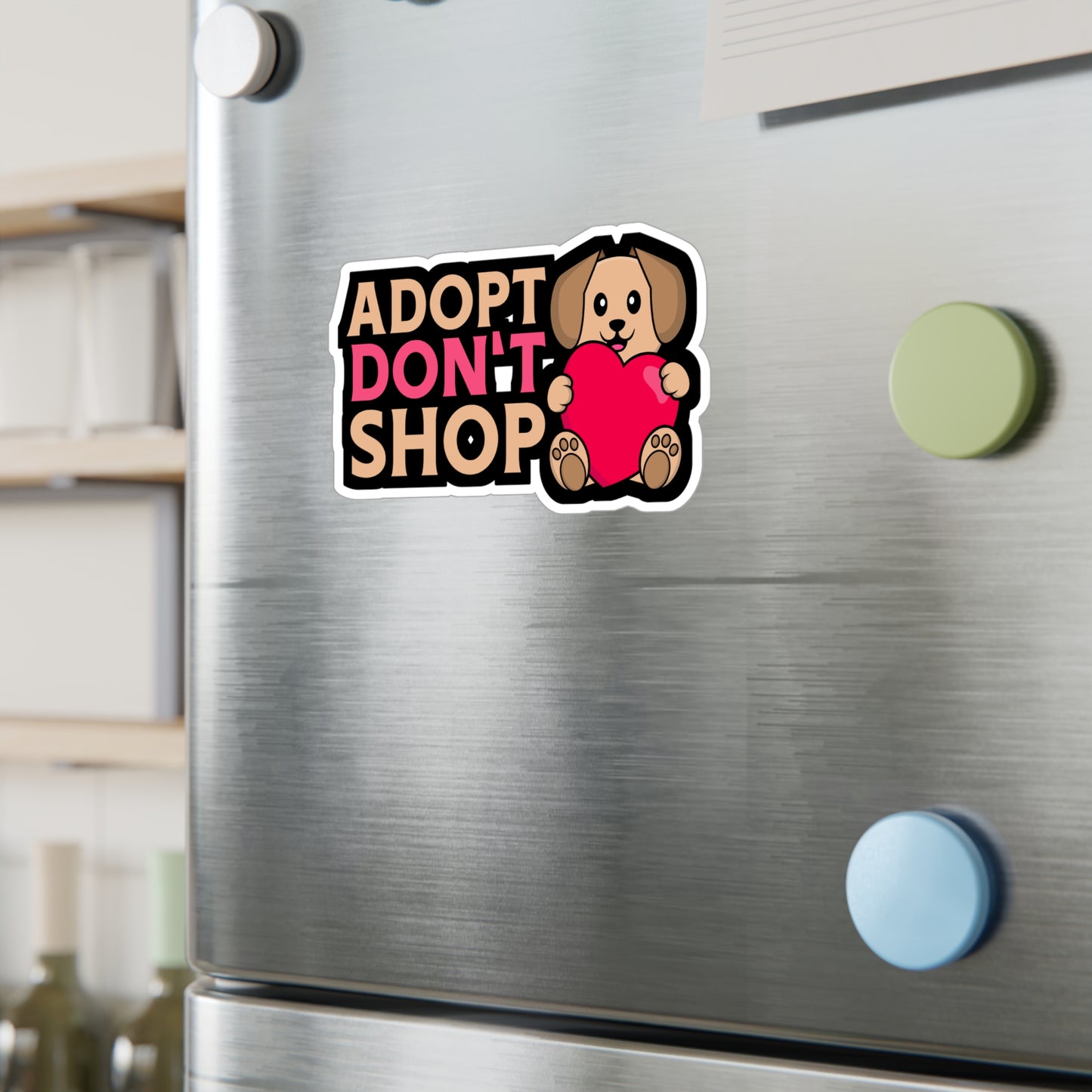 Adopt Don‘t Shop - Animal-rescue Sticker for Car, Wall, Laptop, Window, Truck Animal-rescue Gift Vinyl Foster Decal Sticker